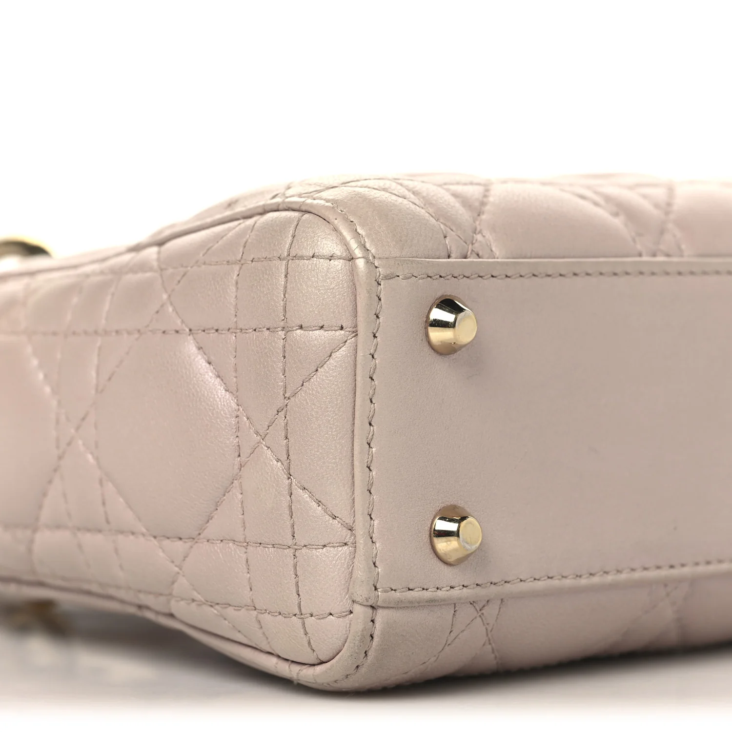 Metallic Lambskin Cannage Mini Lady Dior Lotus - Image 9