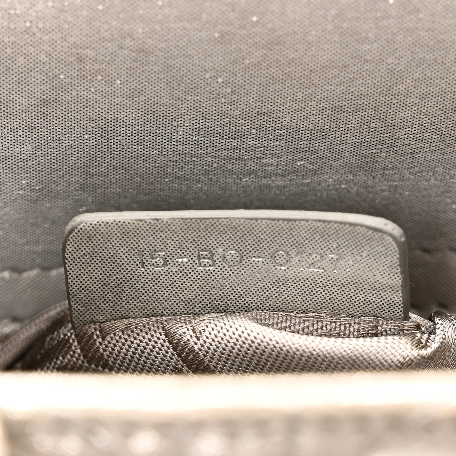 Metallic Lambskin Cannage Mini Lady Dior Silver - Image 7