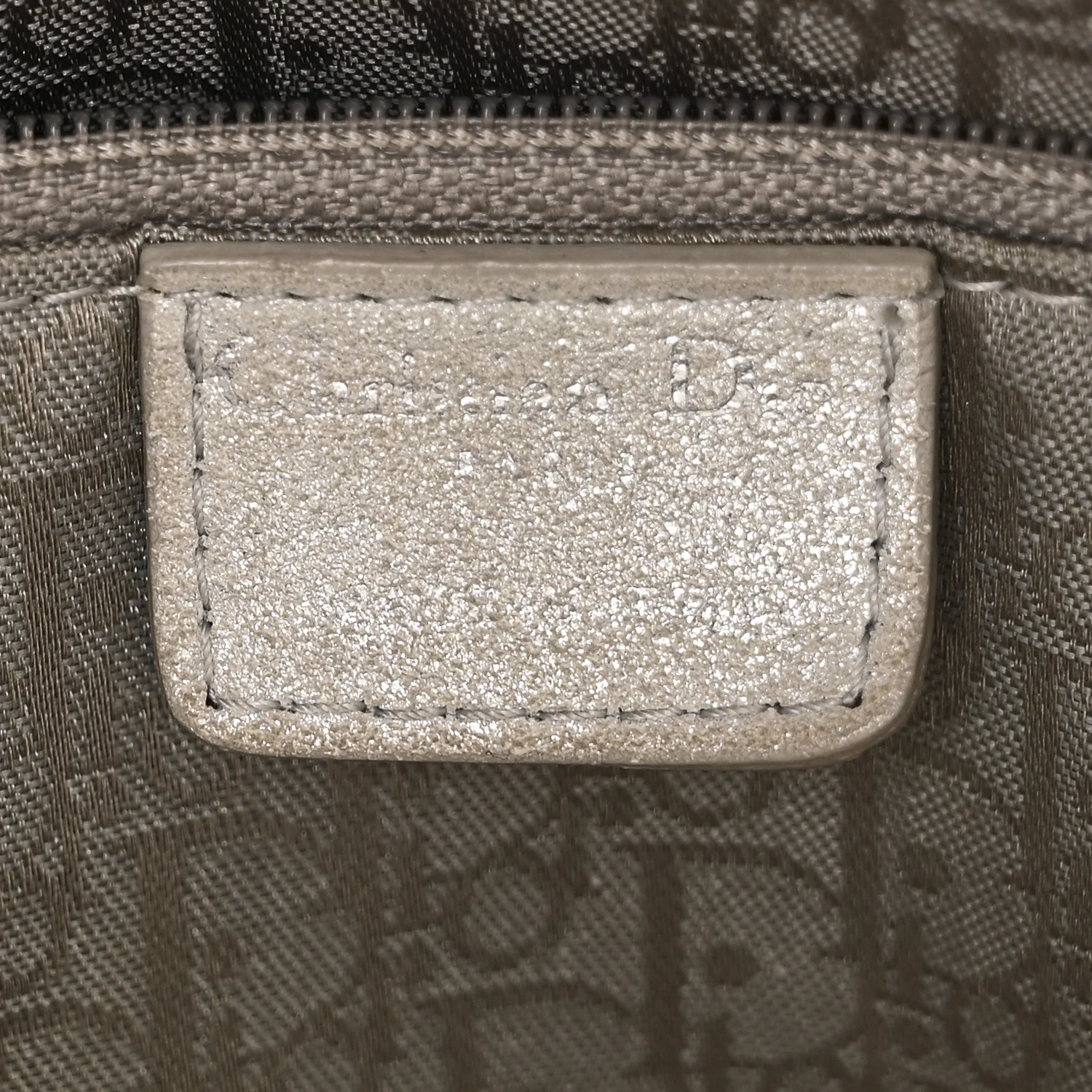 Metallic Nubuck Cannage Medium Lady Dior Silver - Image 6