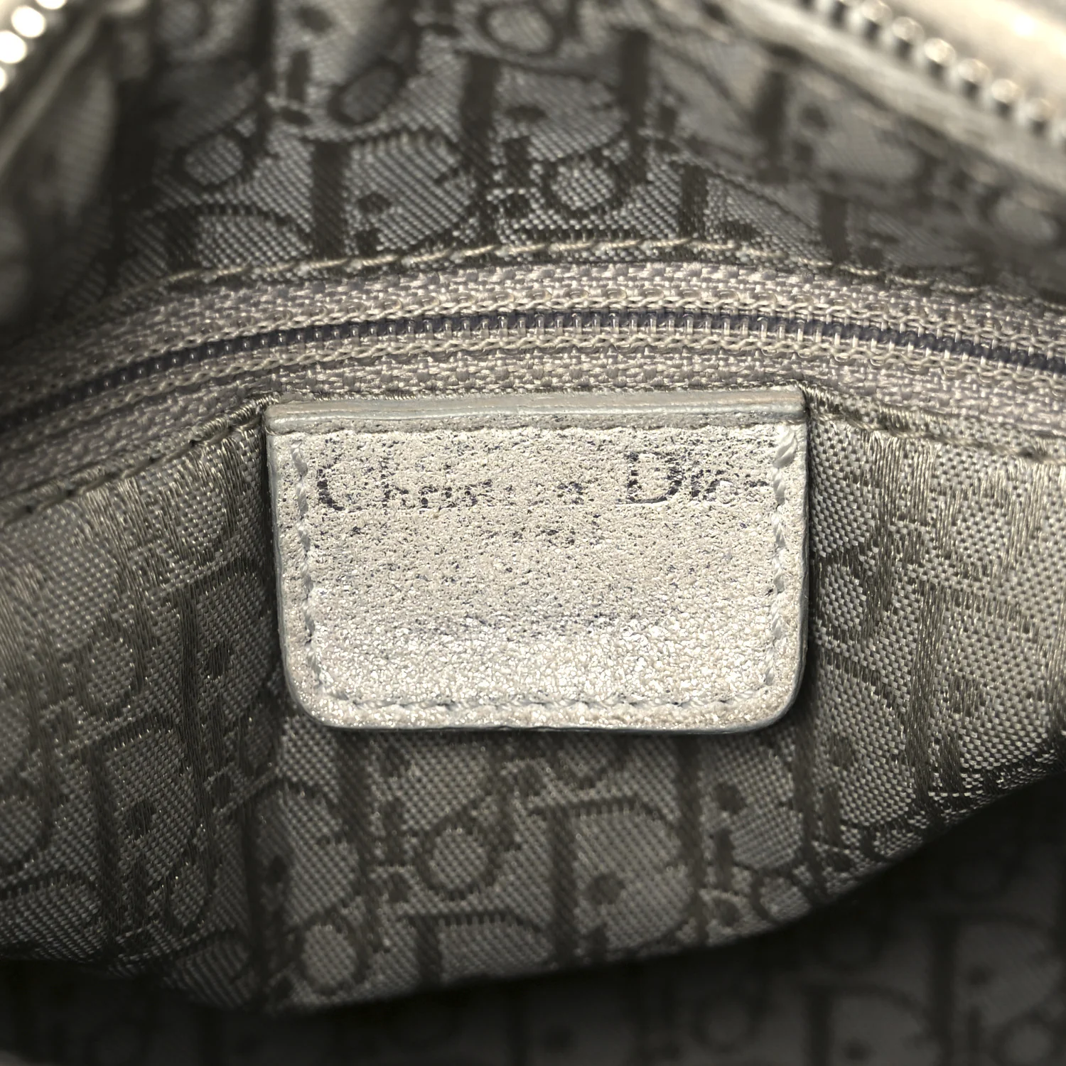 Metallic Nubuck Cannage Medium Lady Dior Silver - Image 6