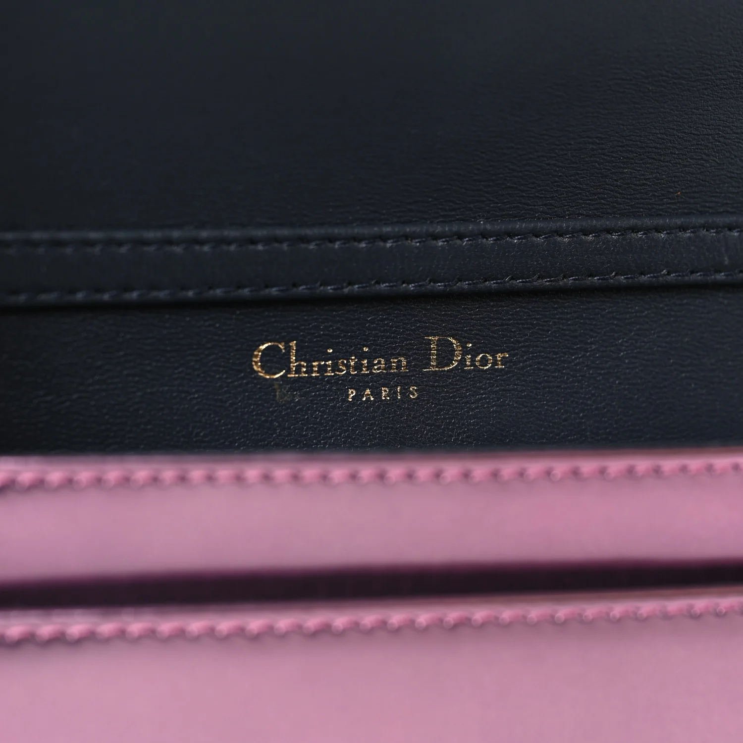 Metallic Patent Micro-Cannage Diorama Wallet on Chain Pouch Pink - Image 6