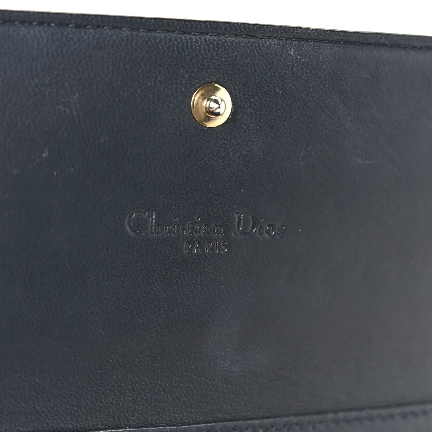 Metallic Patent Micro-Cannage Lady Dior Croisiere Chain Wallet Champagne - Image 7