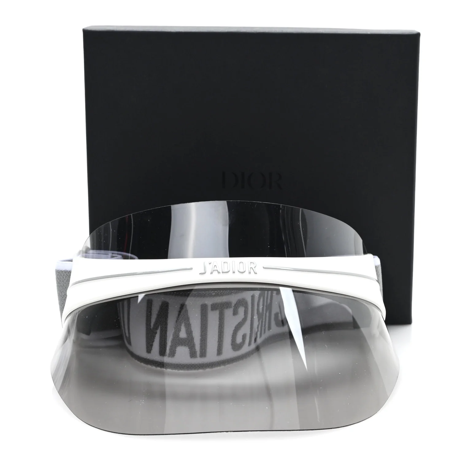 Mirrored DiorClub1 Sun Visor Grey - Image 9