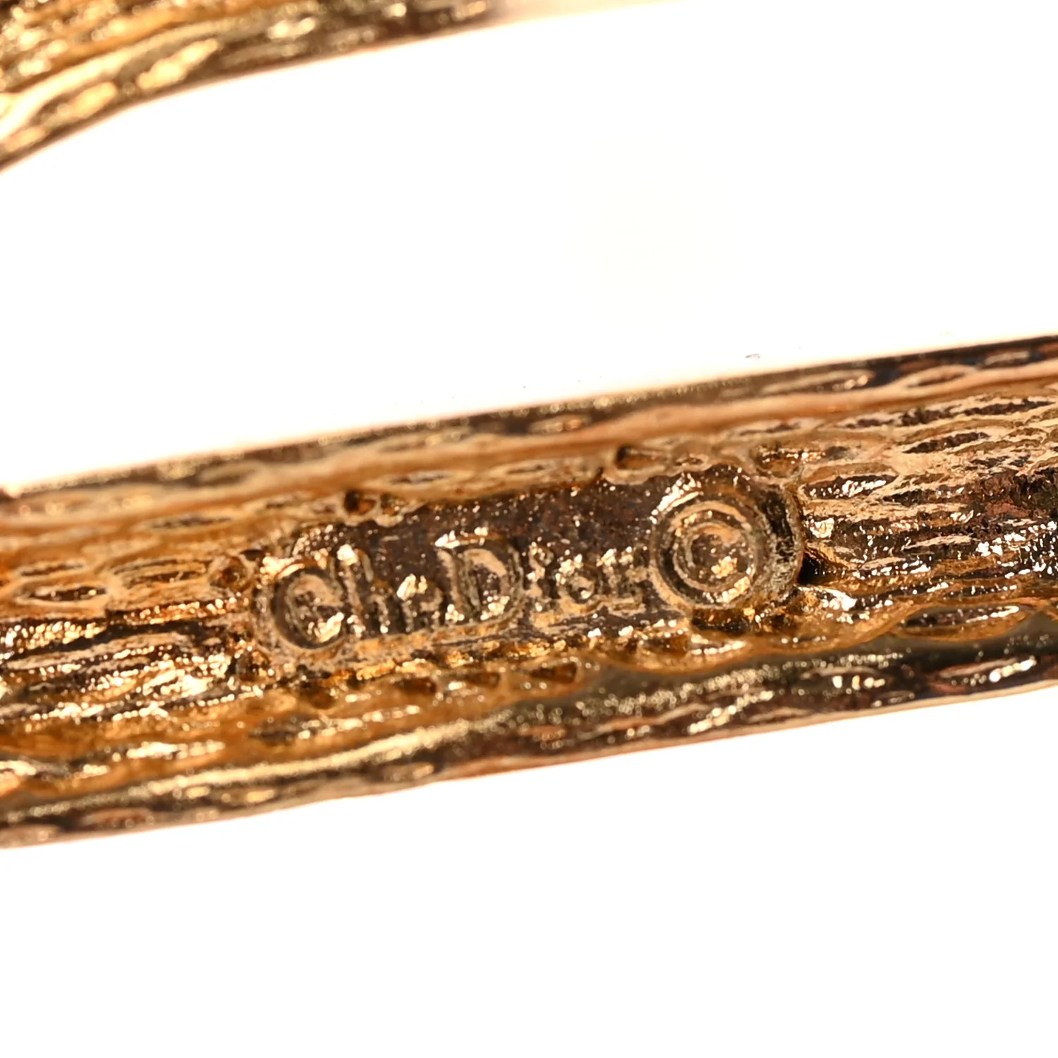 Monogram Brooch Gold - Image 4