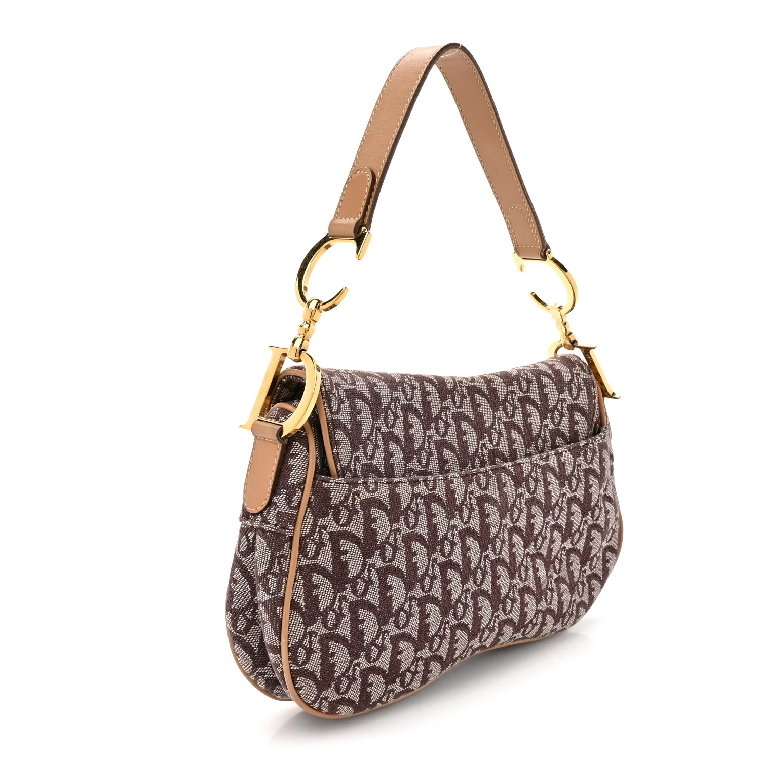 Monogram Double Saddle Bag Brown - Image 3