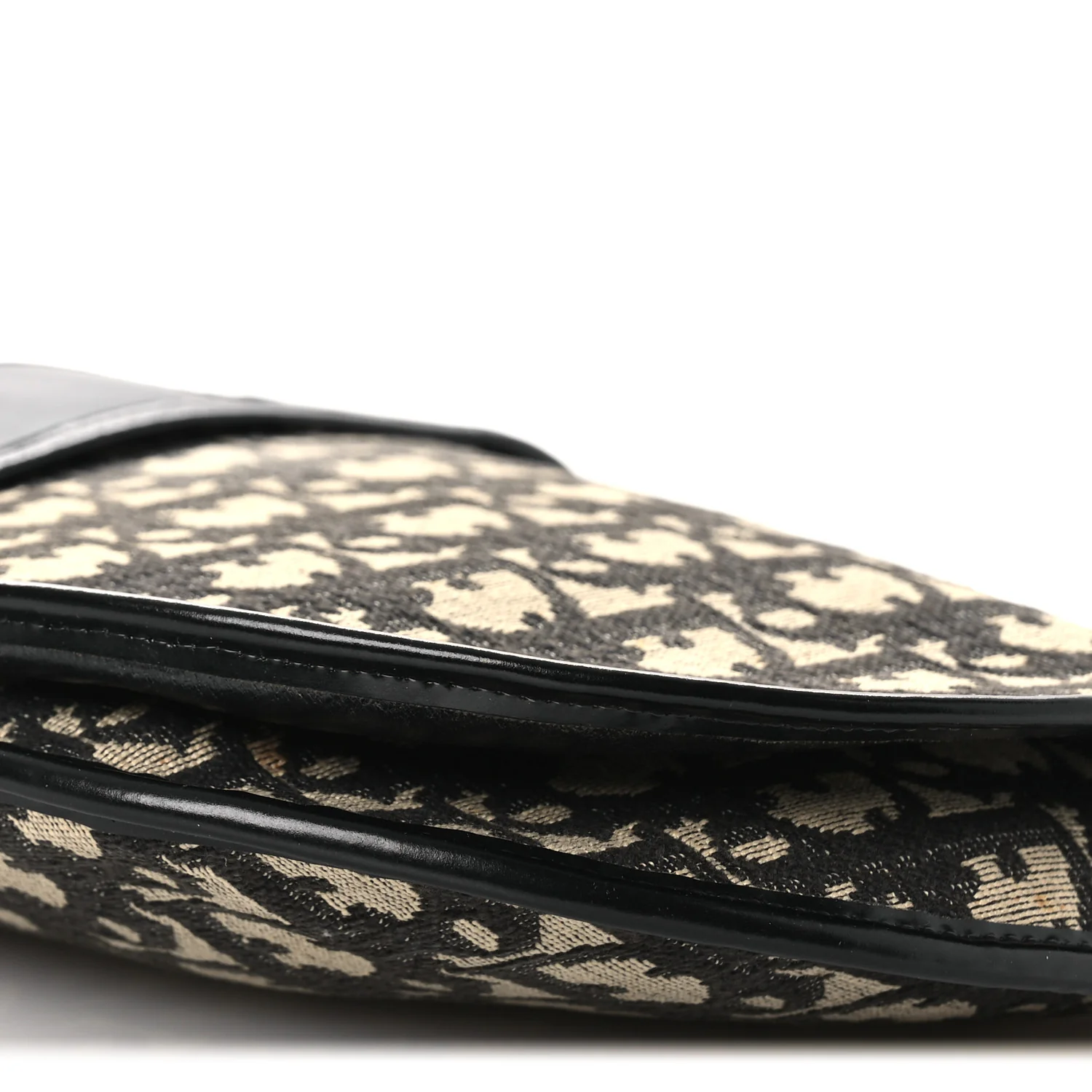 Monogram Flap Clutch Beige Black - Image 9