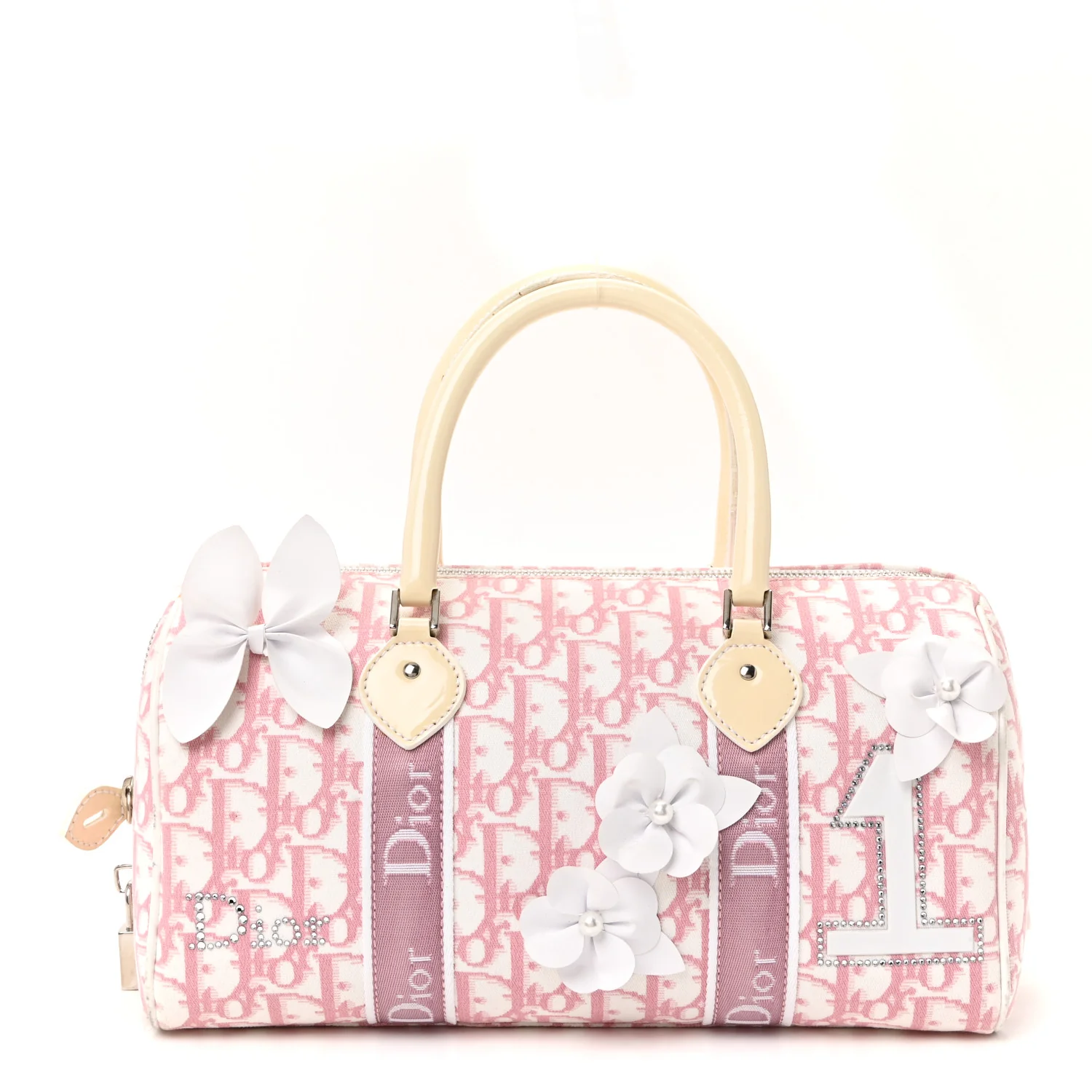 Monogram Girly Boston Pink