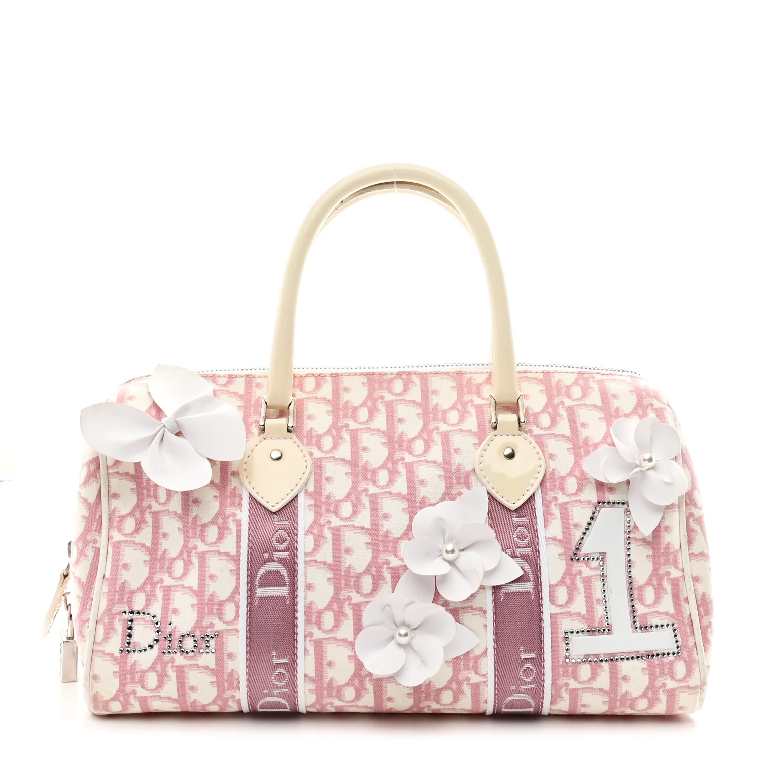 Monogram Girly Boston Pink