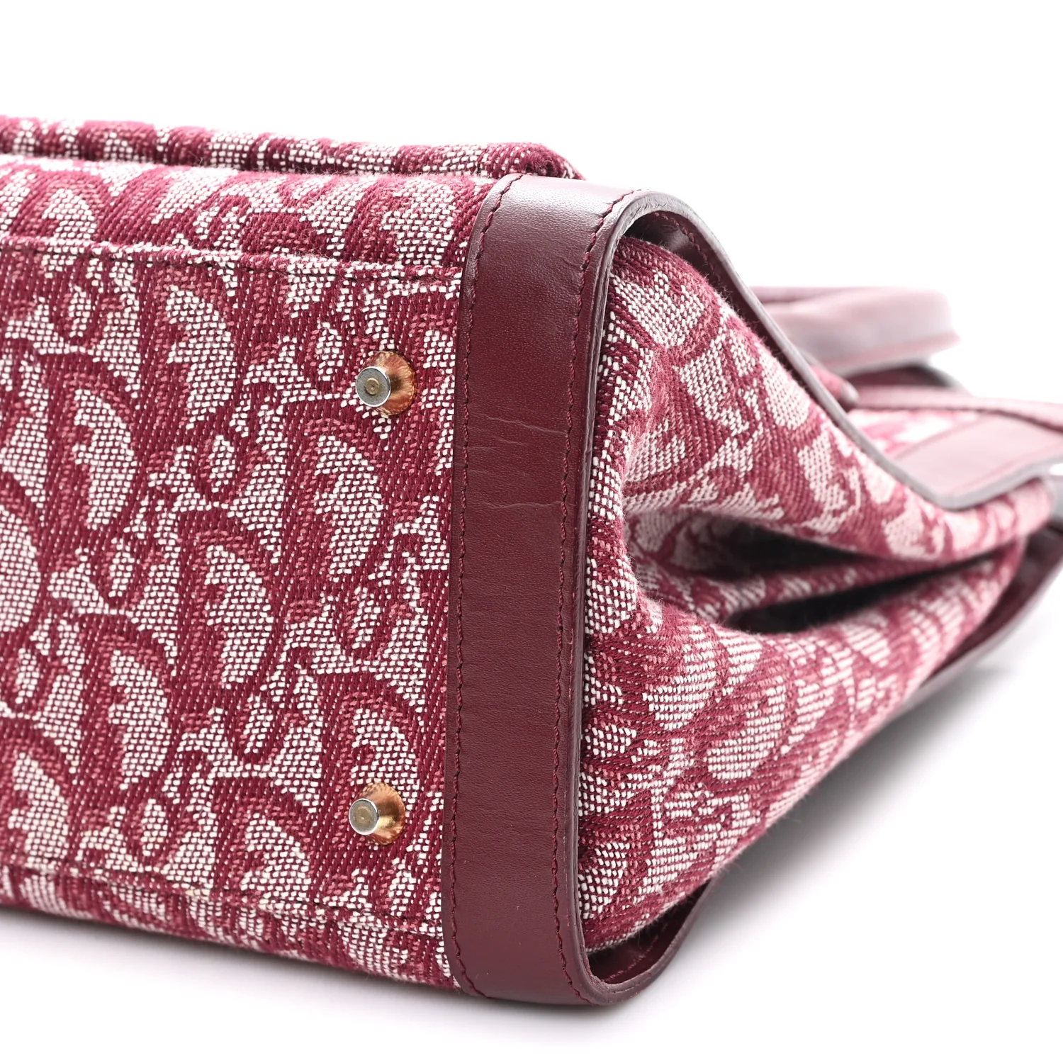 Monogram Pocket Tote Red - Image 10