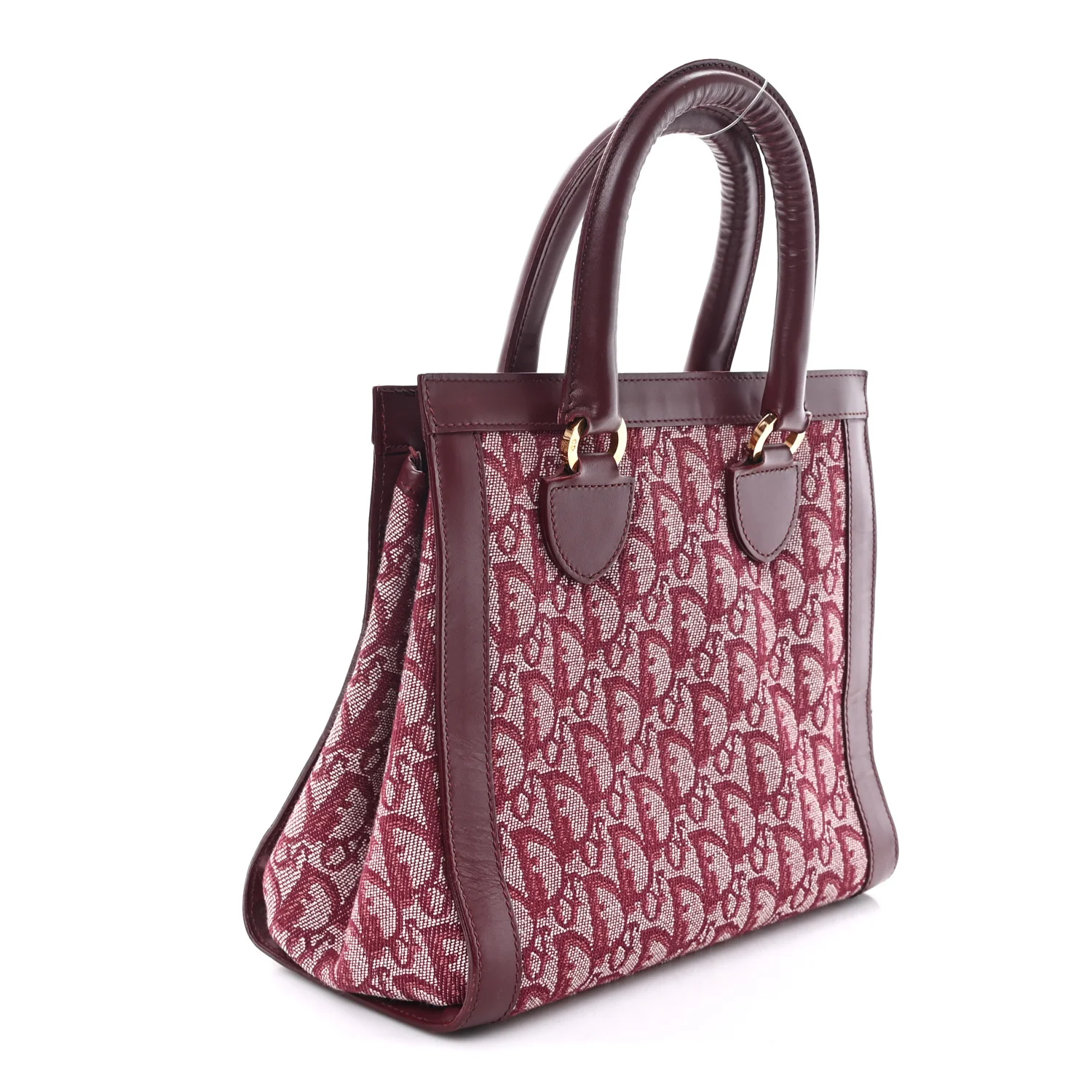 Monogram Pocket Tote Red - Image 3