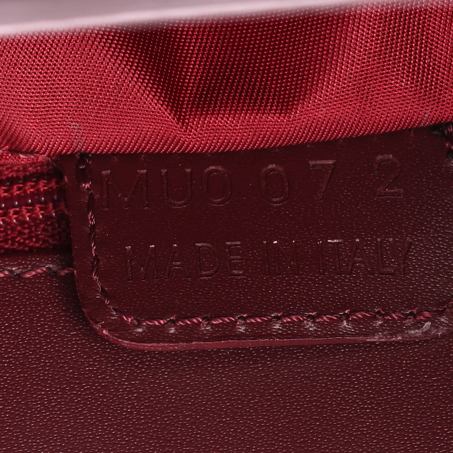 Monogram Pocket Tote Red - Image 7