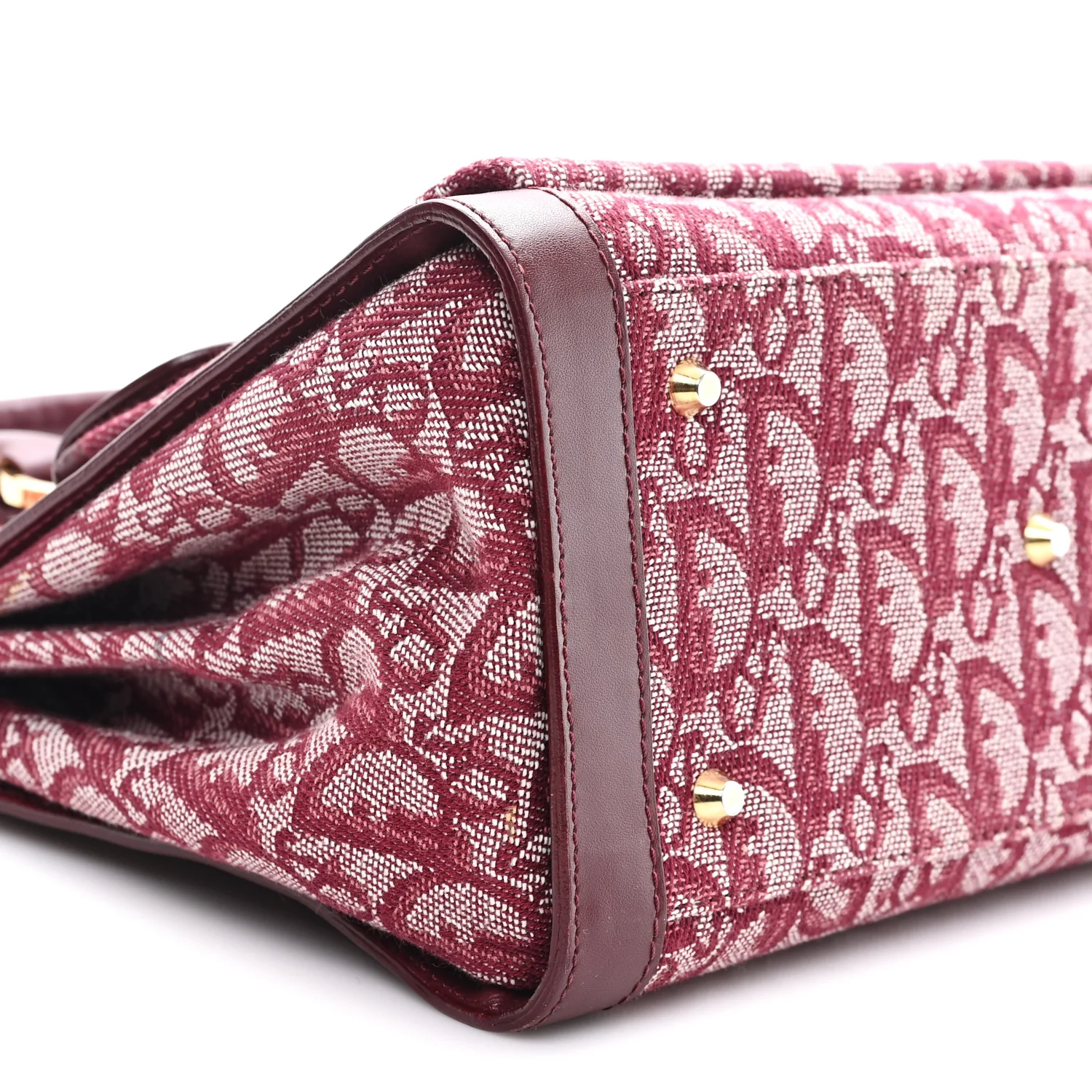 Monogram Pocket Tote Red - Image 9