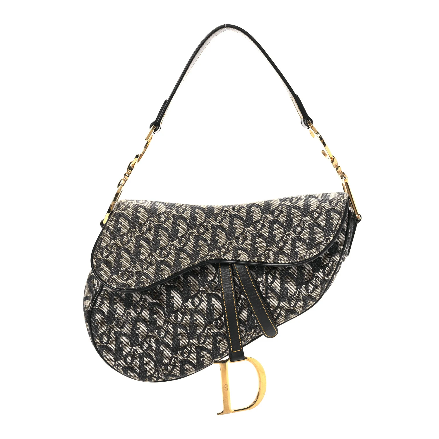 Monogram Saddle Bag Blue