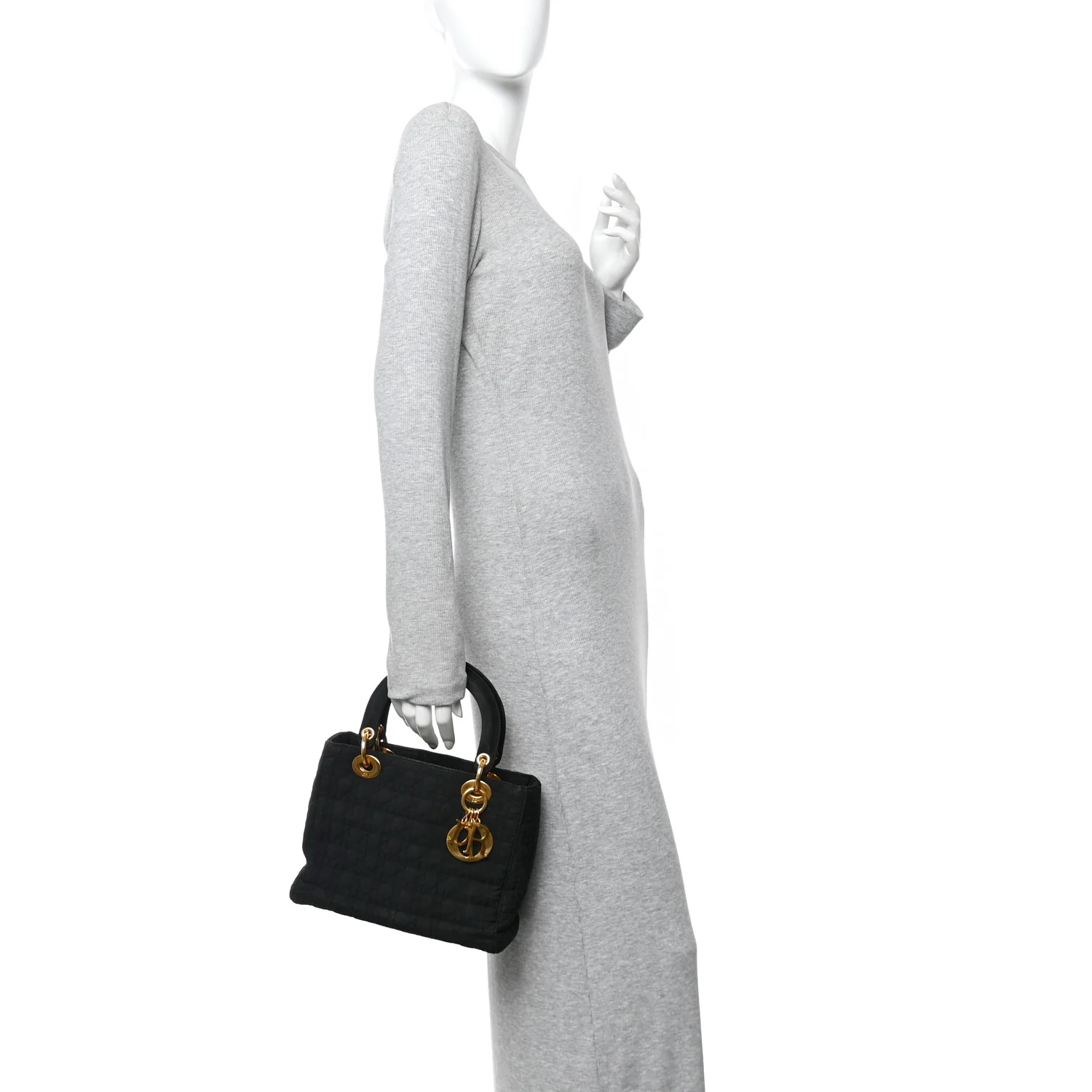 Nylon Cannage Medium Lady Dior Black - Image 2