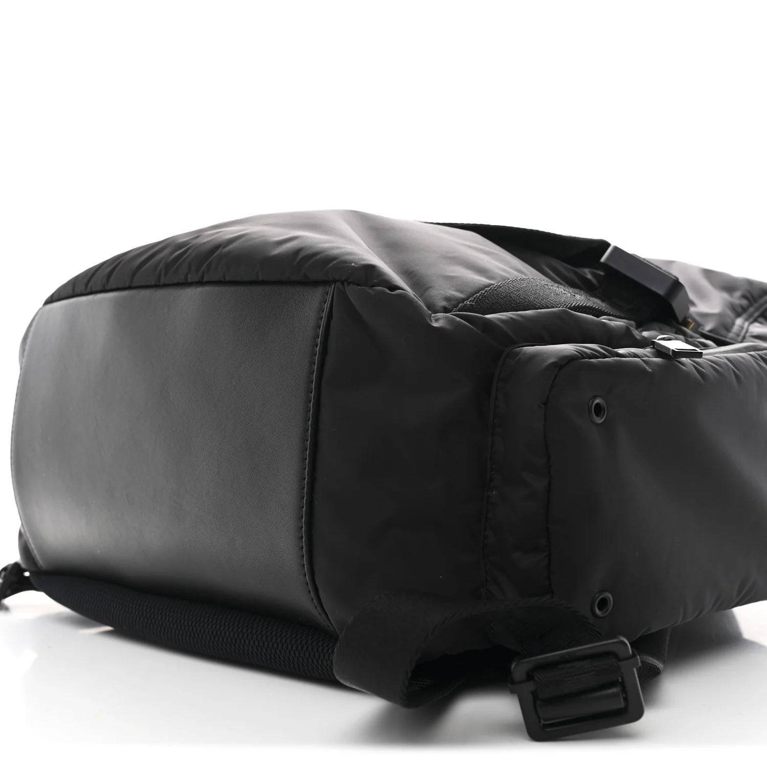 Nylon Saddle Backpack Black - Image 10