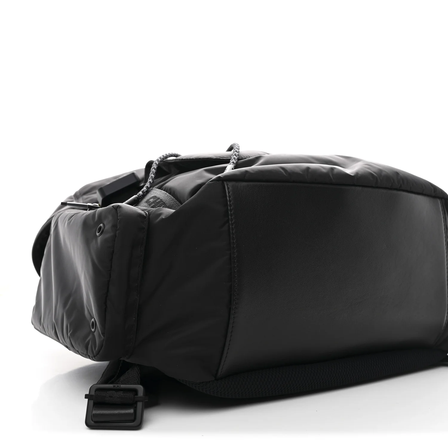 Nylon Saddle Backpack Black - Image 9