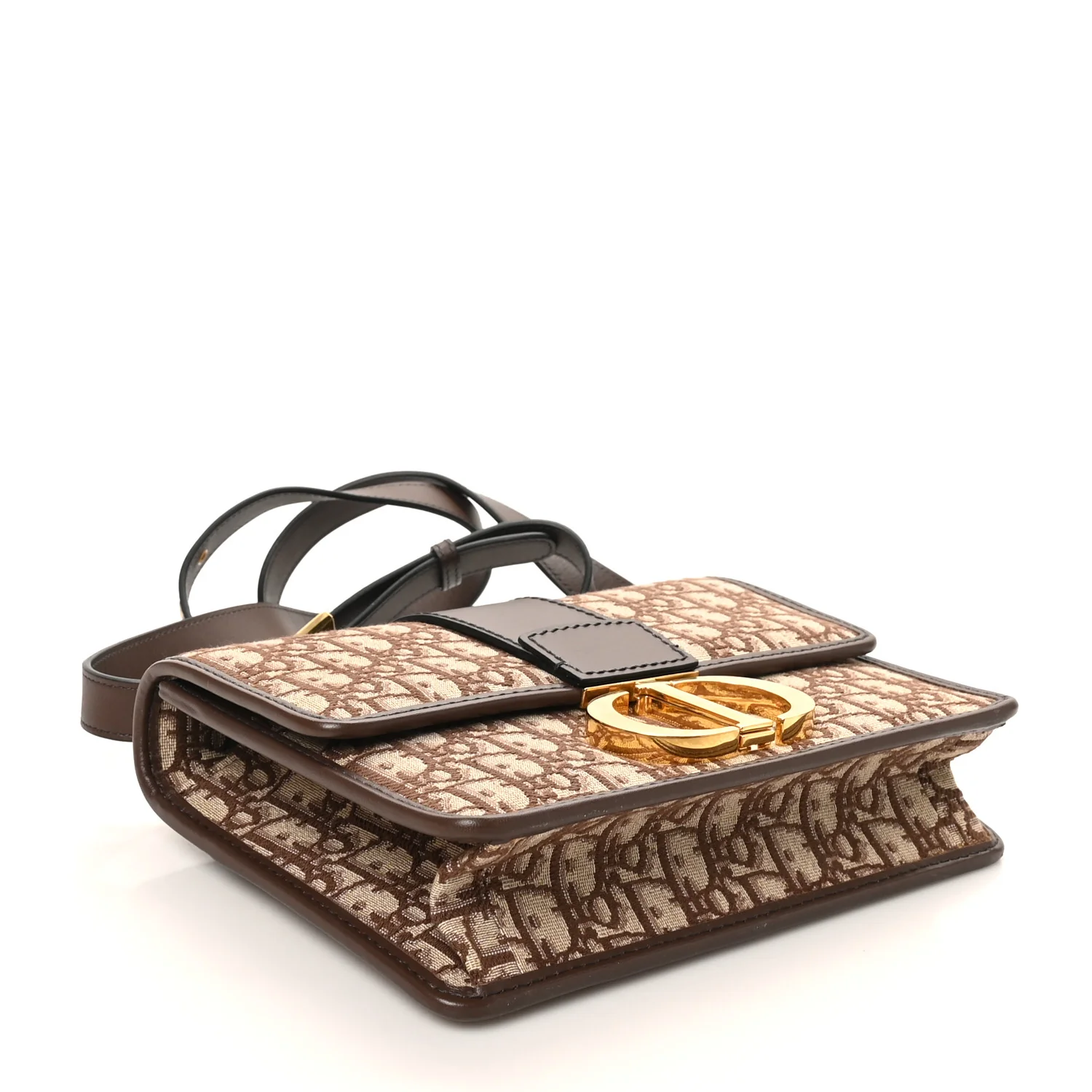 Oblique 30 Montaigne Flap Bag Brown - Image 4