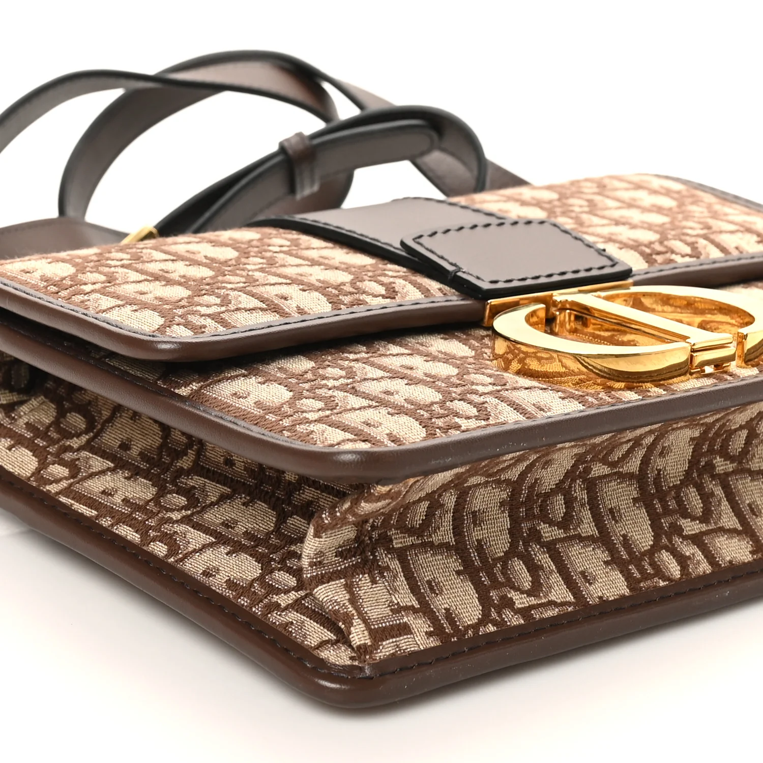 Oblique 30 Montaigne Flap Bag Brown - Image 8