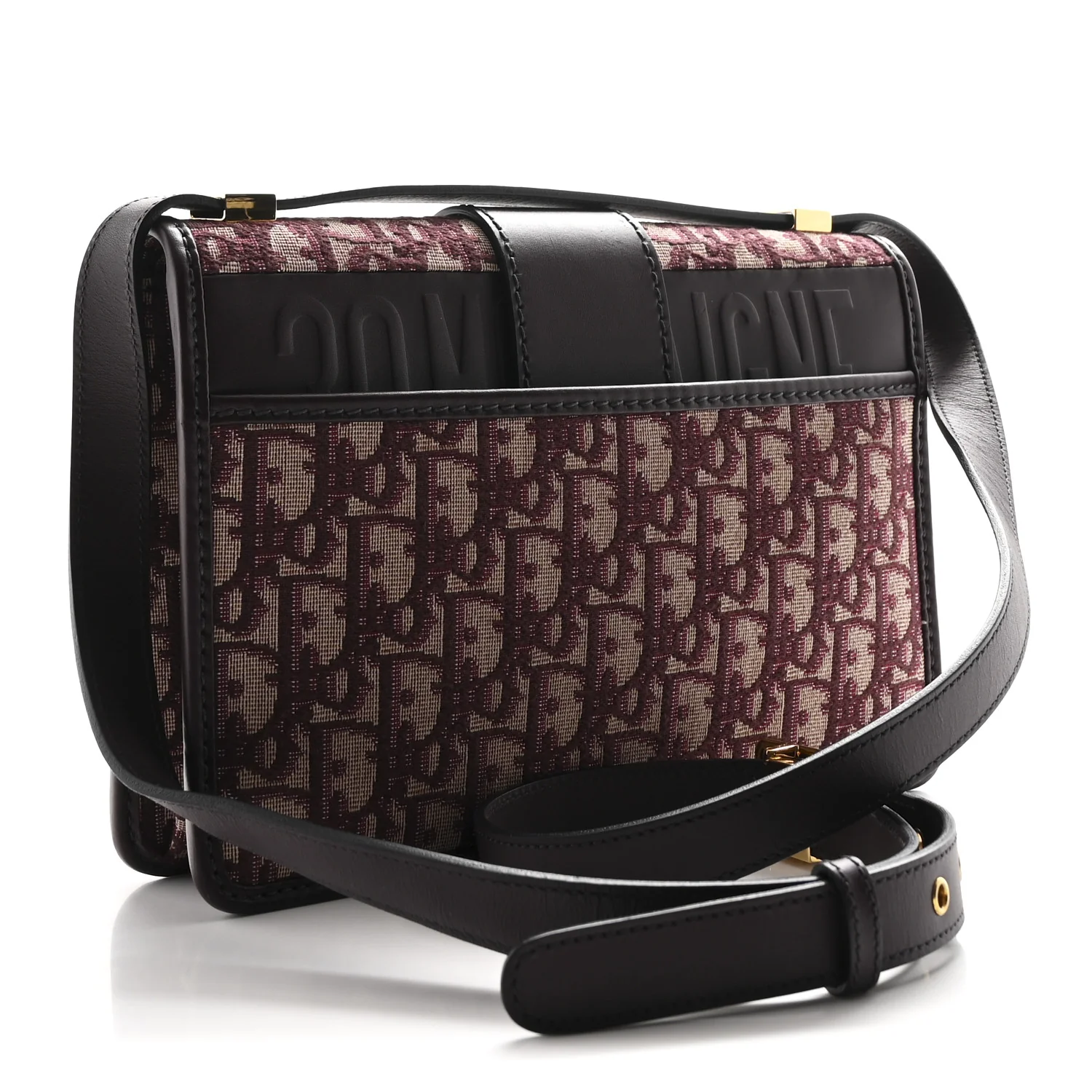 Oblique 30 Montaigne Flap Bag Burgundy - Image 3