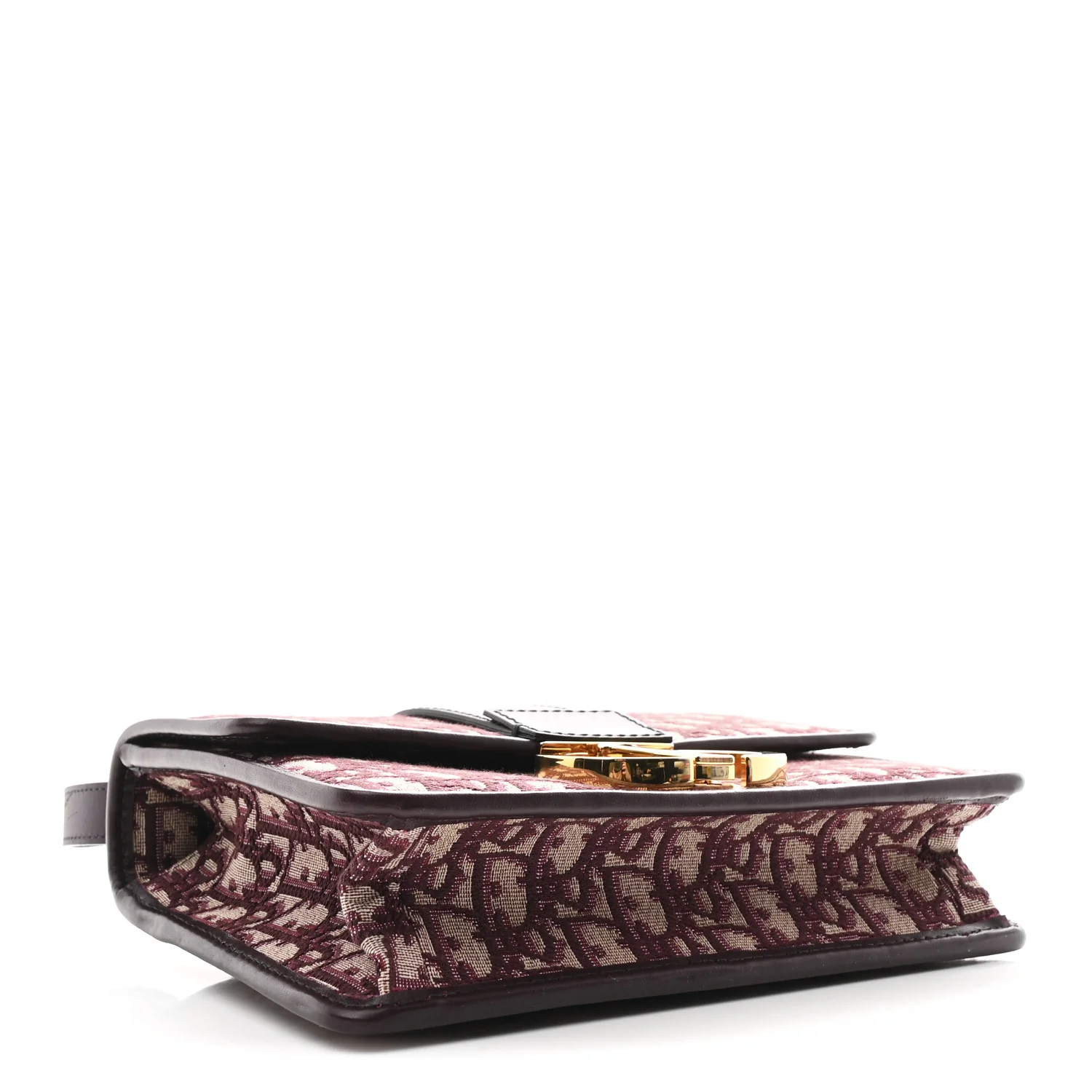 Oblique 30 Montaigne Flap Bag Burgundy - Image 4