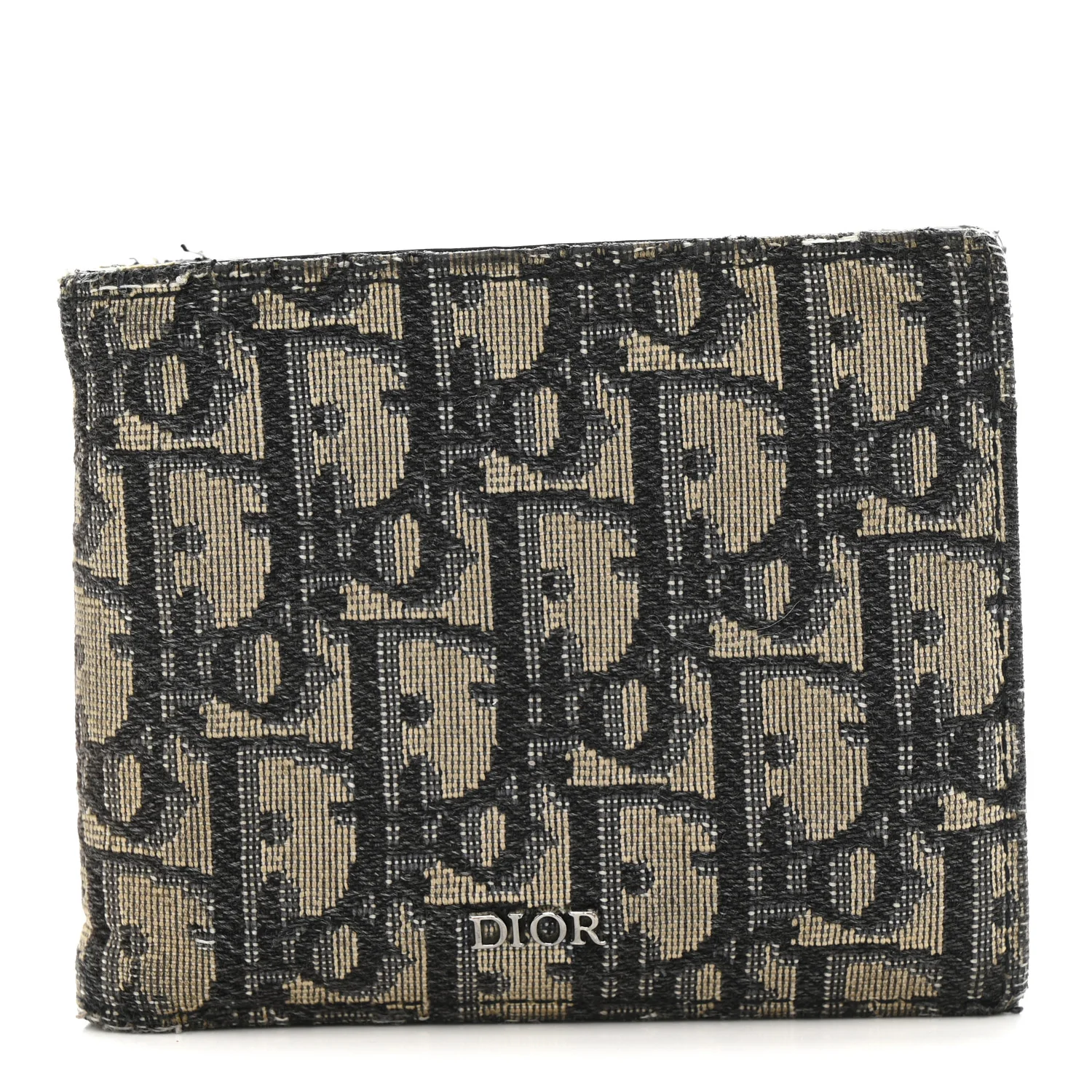 Oblique Bi-Fold Wallet Blue