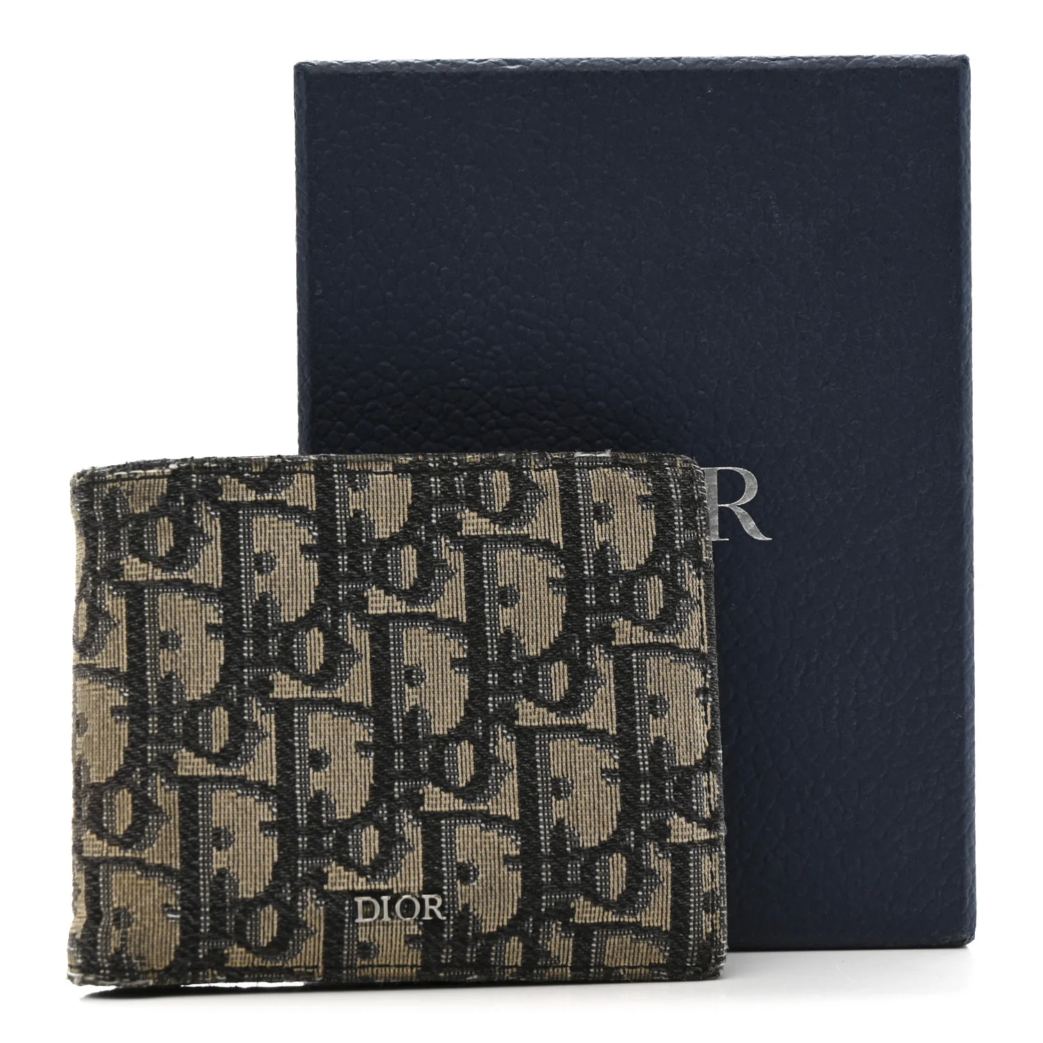 Oblique Bi-Fold Wallet Blue - Image 12
