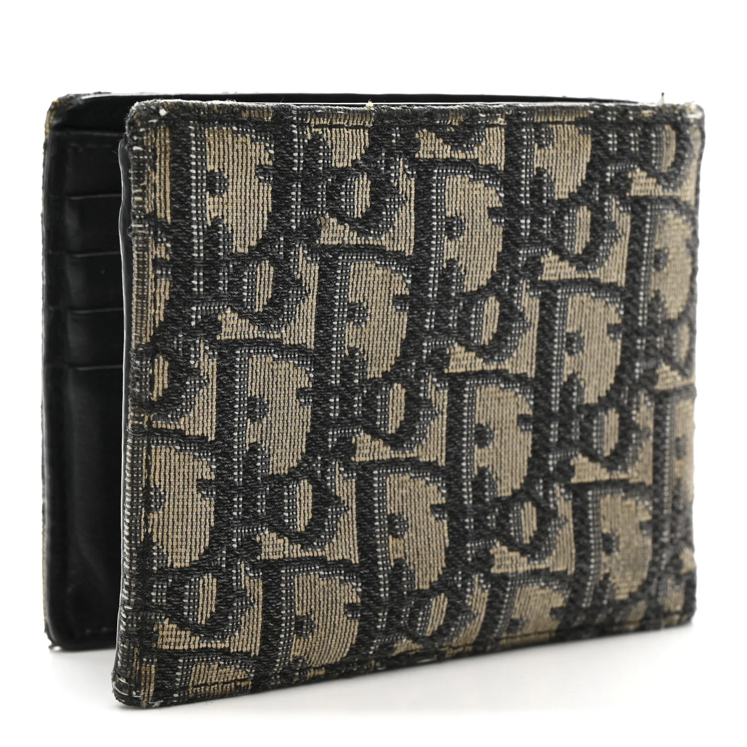 Oblique Bi-Fold Wallet Blue - Image 3