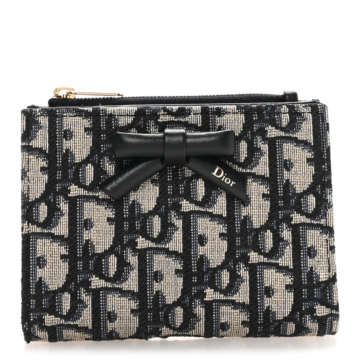 Oblique Bow Dahlia Wallet Blue