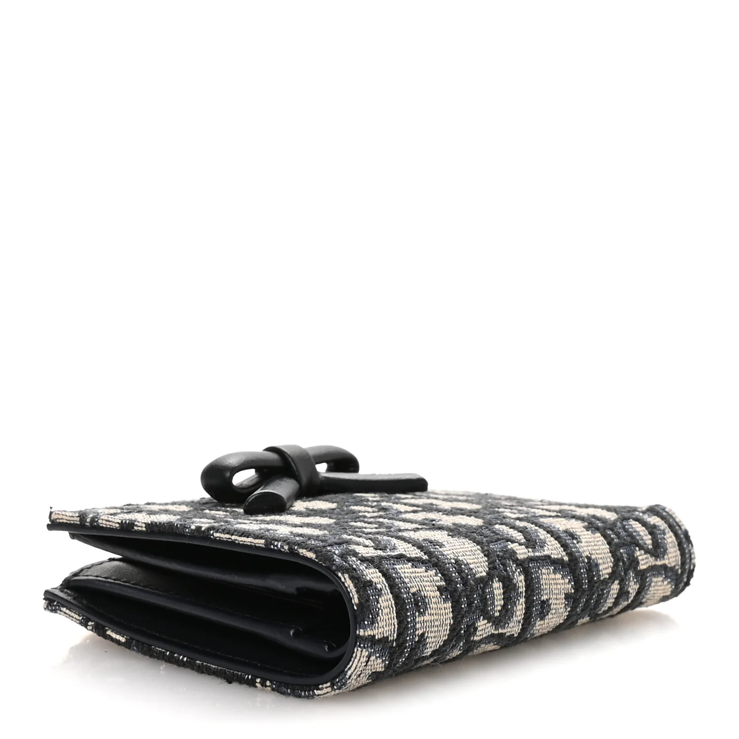 Oblique Bow Dahlia Wallet Blue - Image 4
