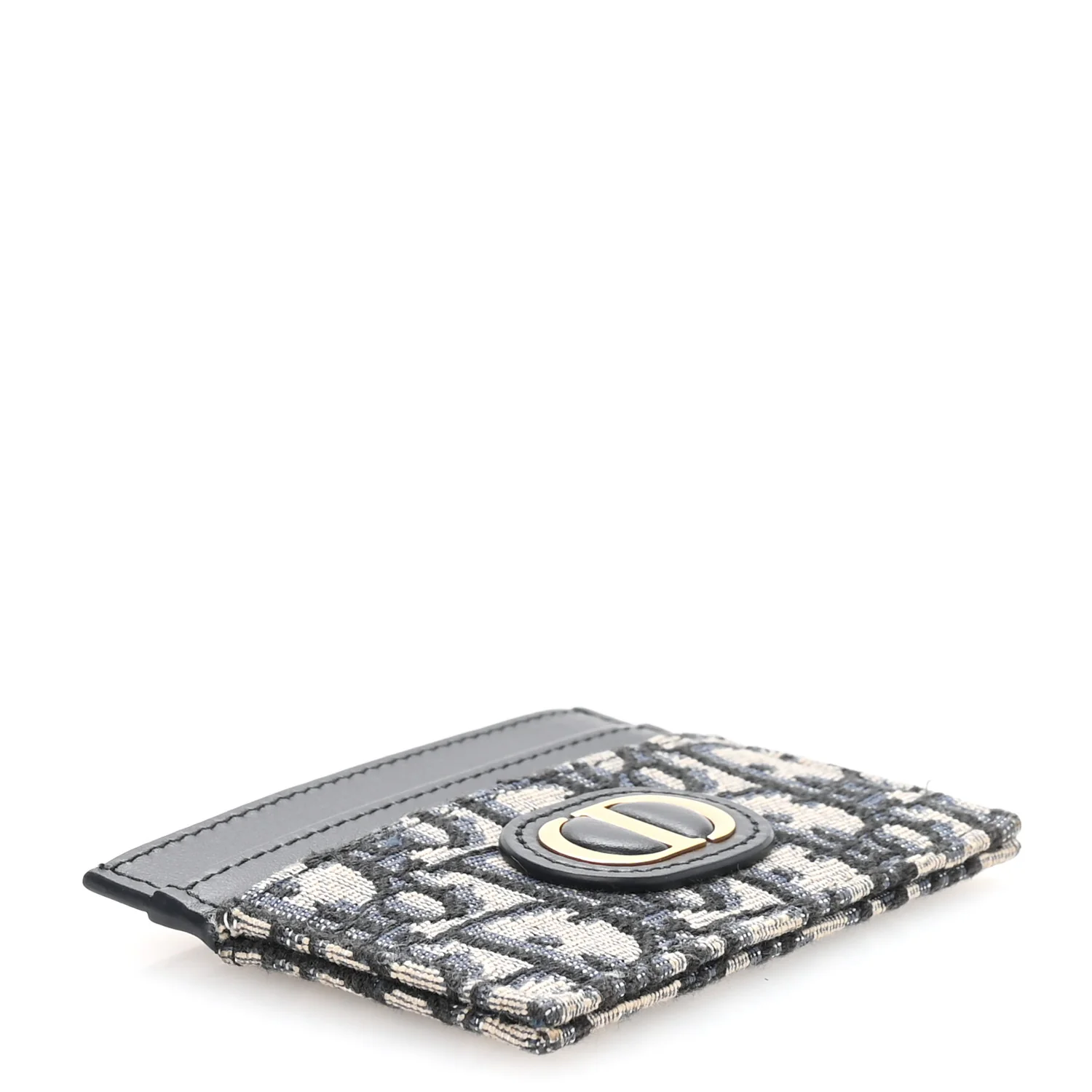 Oblique Calfskin 30 Montaigne Freesia Card Holder Blue - Image 5