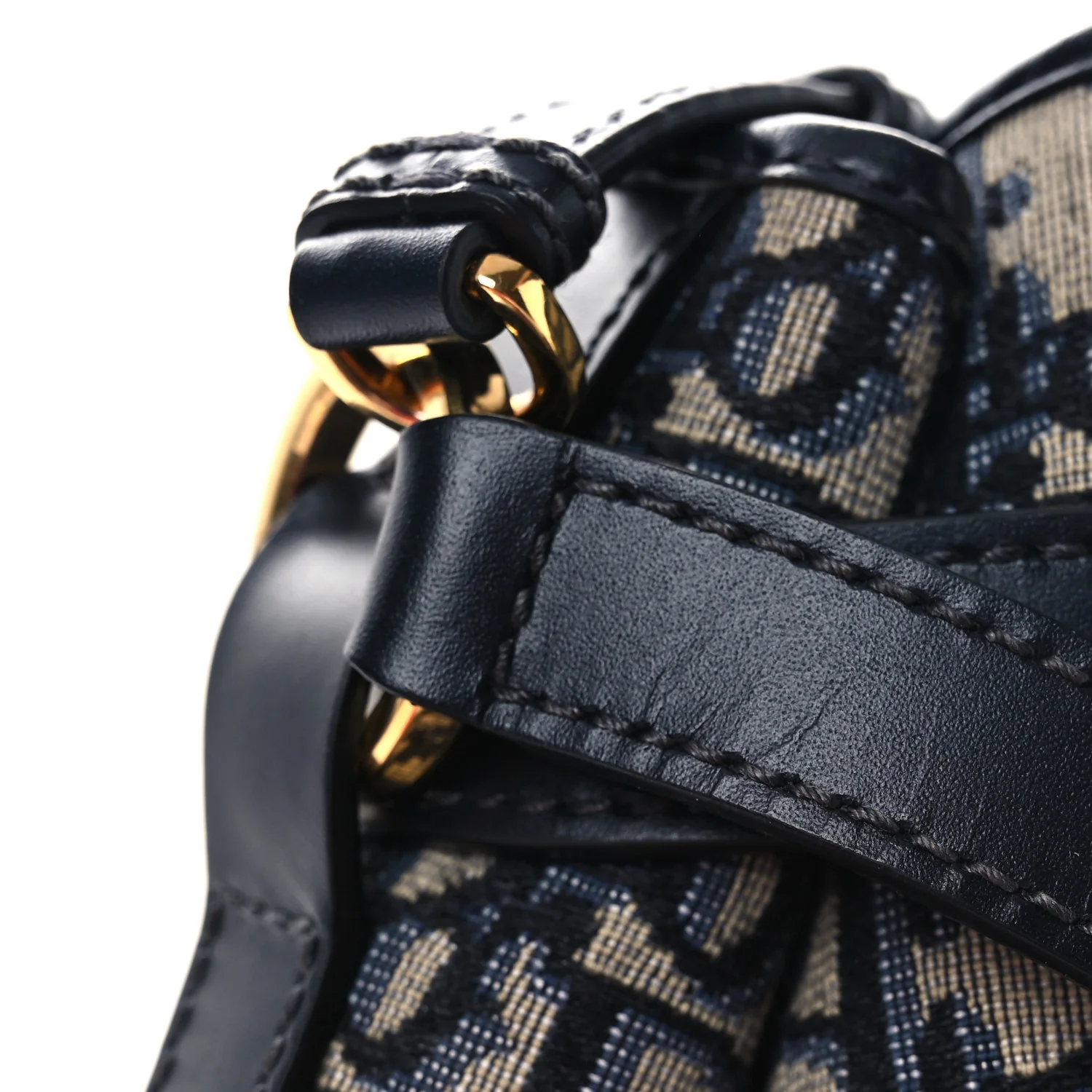 Oblique Calfskin Medium C'est Dior Bucket Bag Blue - Image 12