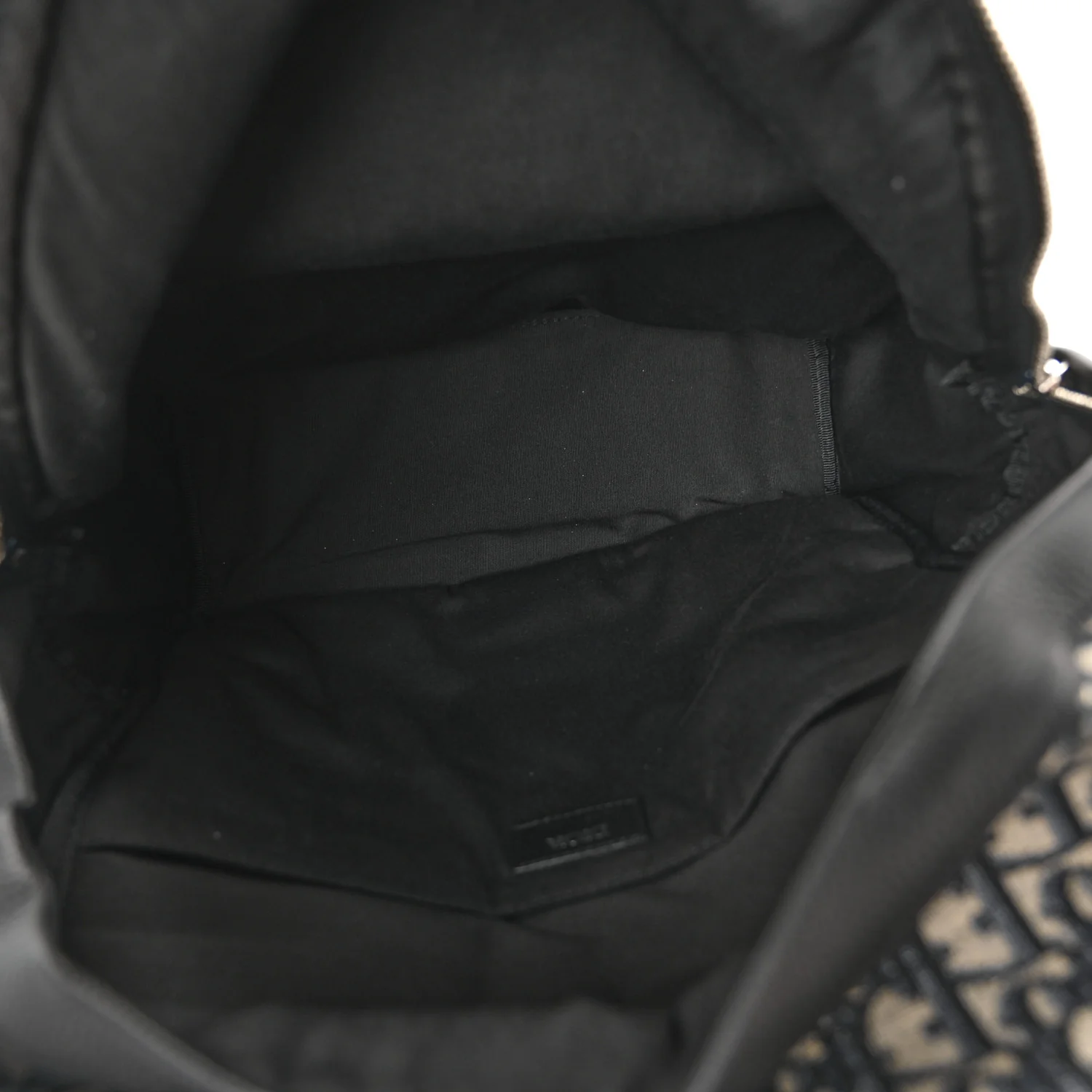 Oblique Calfskin Rider Backpack Beige Black - Image 5