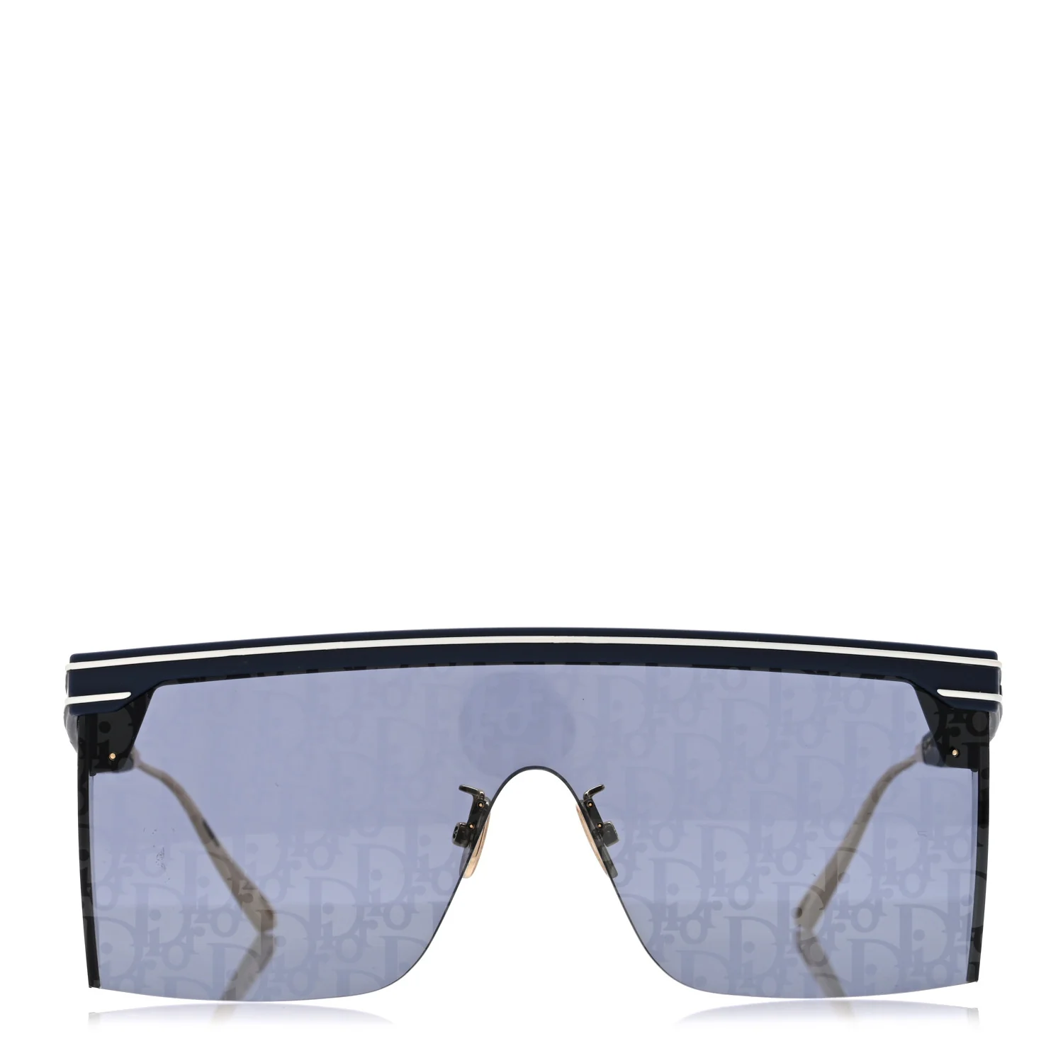 Oblique Diorclub M1U Mask Sunglasses Blue - Image 3