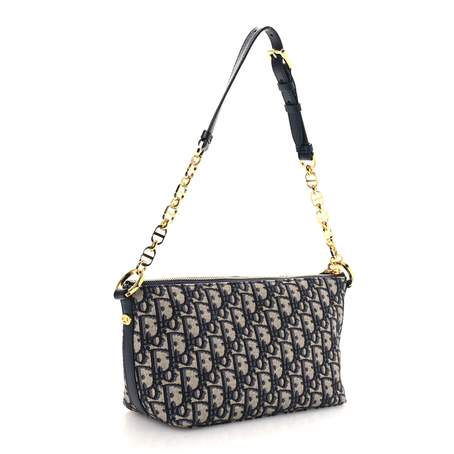 Oblique DiorStar Hobo Bag Blue - Image 3