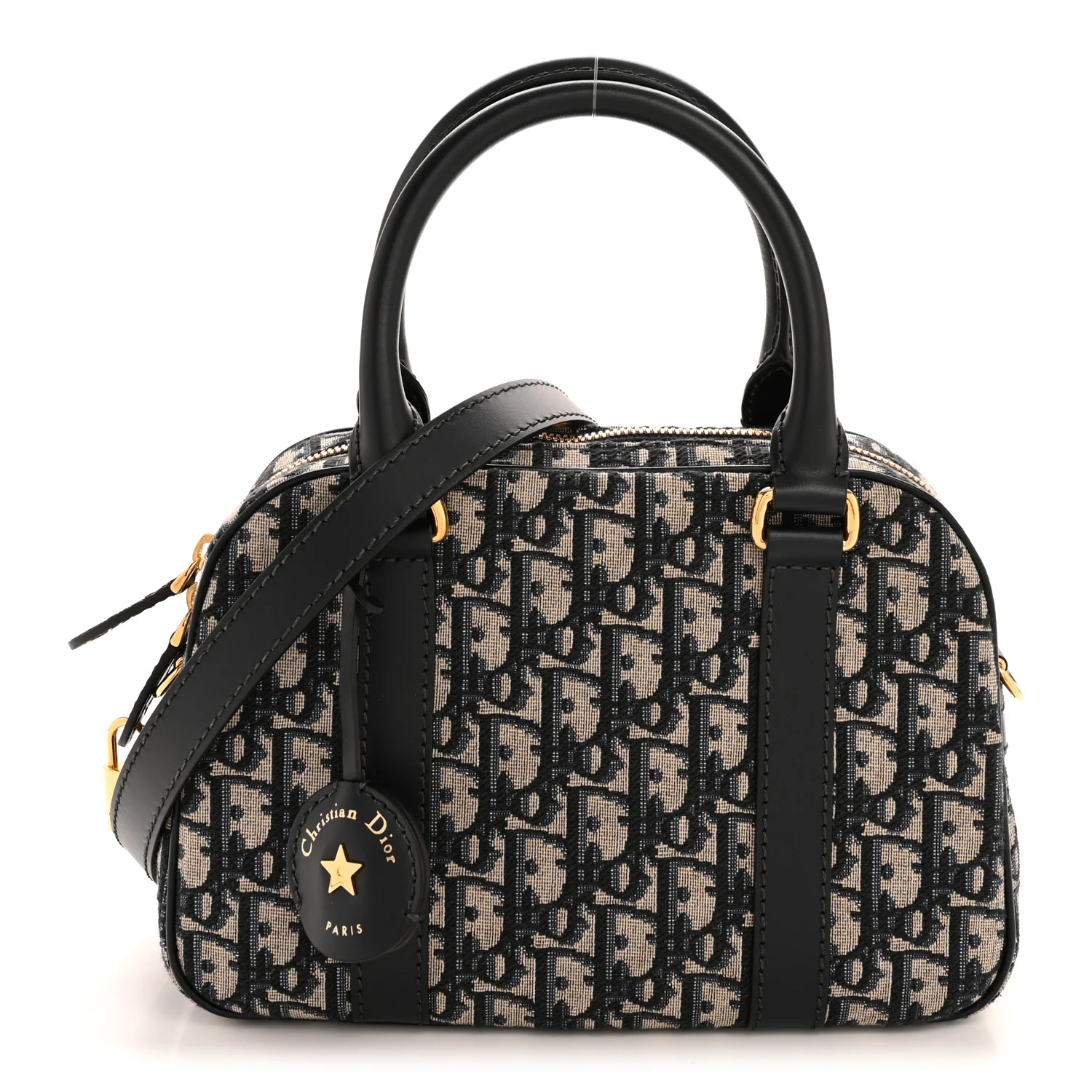 Oblique East West Medium D-Vibe Bowling Bag Navy