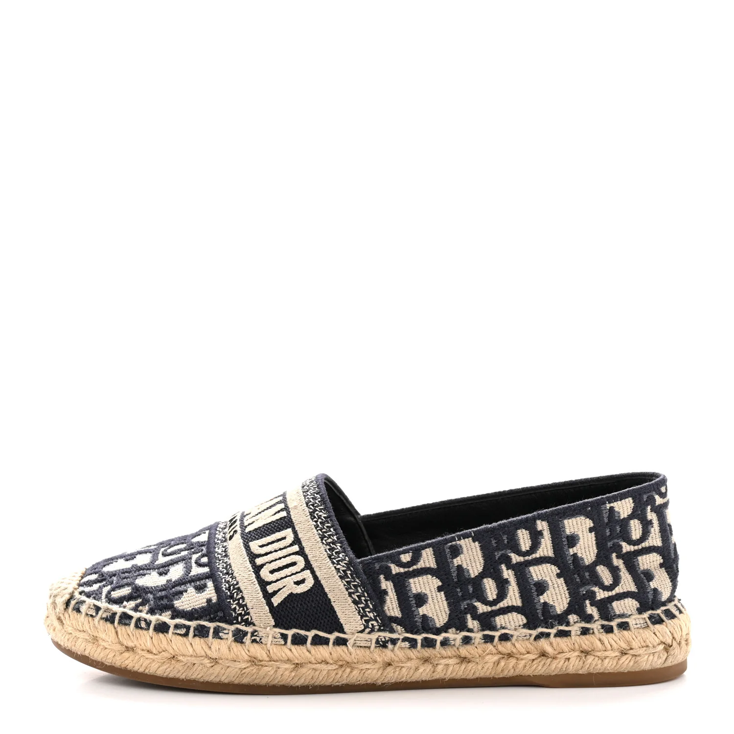 Oblique Embroidered Granville 15mm Espadrilles 37 Deep Blue
