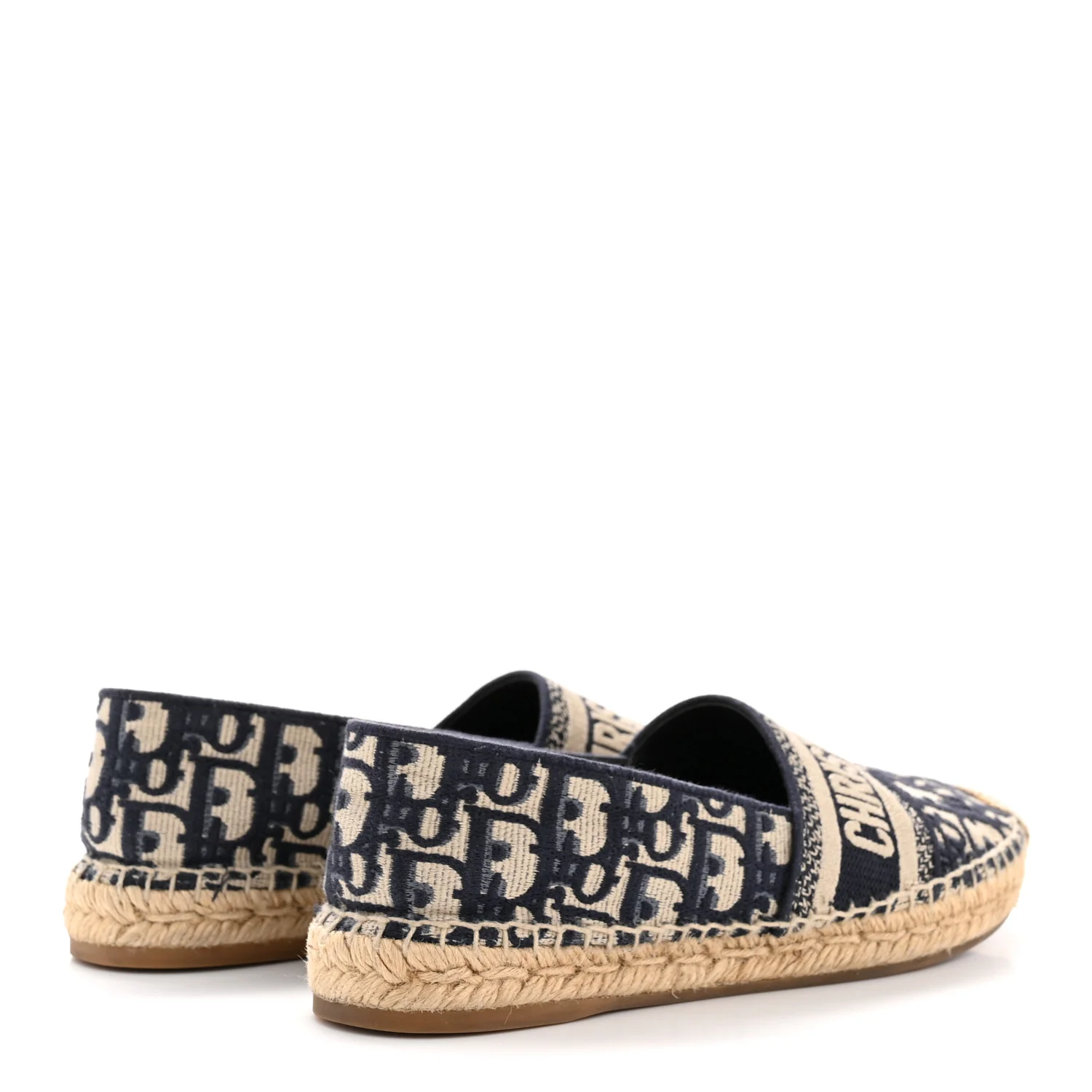 Oblique Embroidered Granville 15mm Espadrilles 37 Deep Blue - Image 5