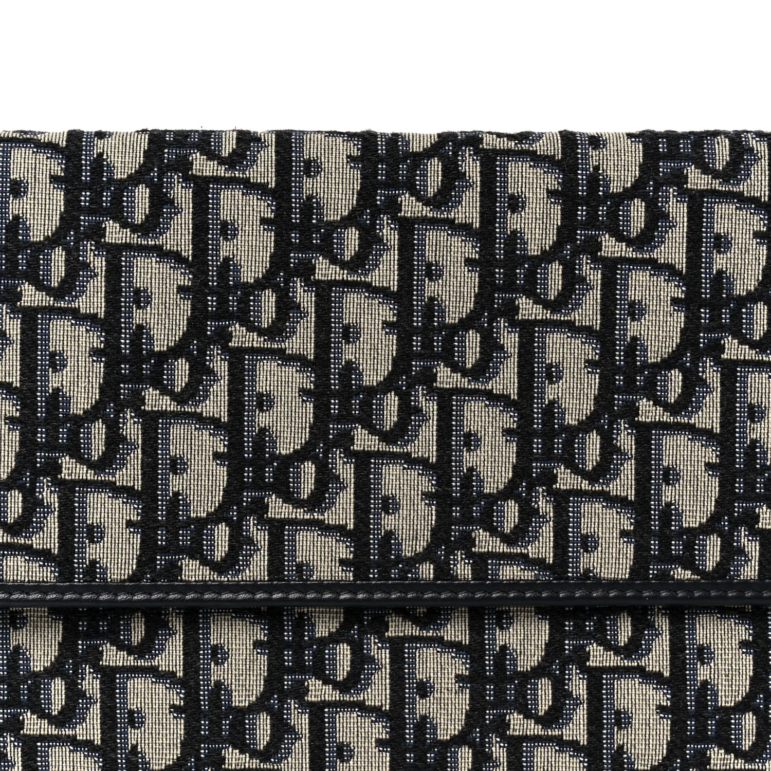 Oblique Flap Pouch Clutch Blue - Image 9