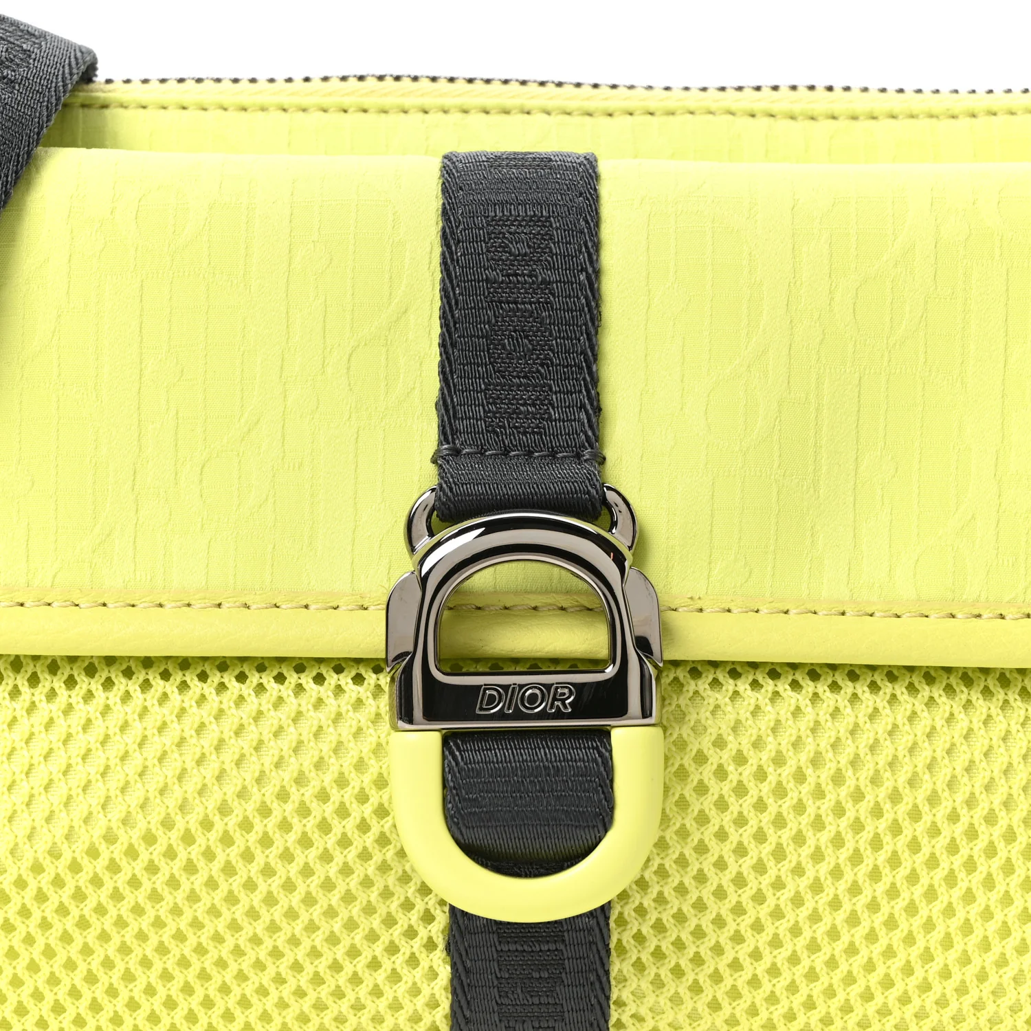 Oblique Jacquard Dior 8 Pouch With Strap Jaune - Image 8