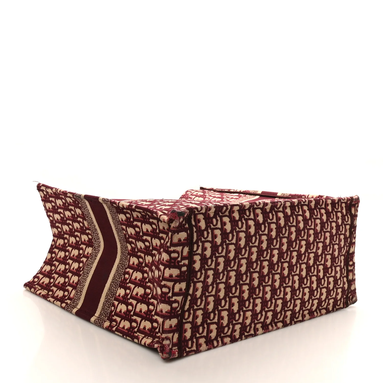 Oblique Large Book Tote Burgundy Multicolor - Image 4