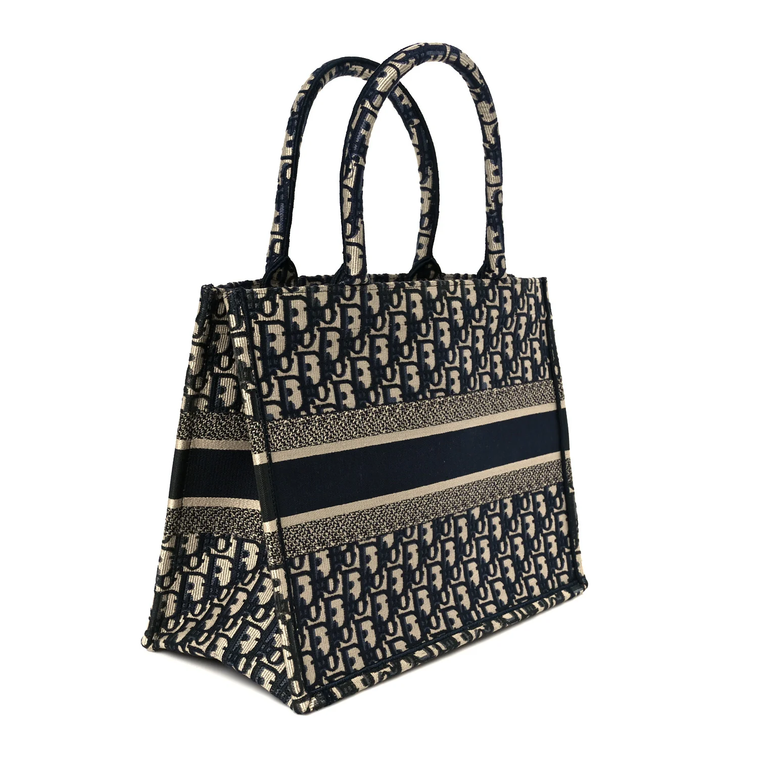 Oblique Medium Book Tote Blue Multicolor - Image 3
