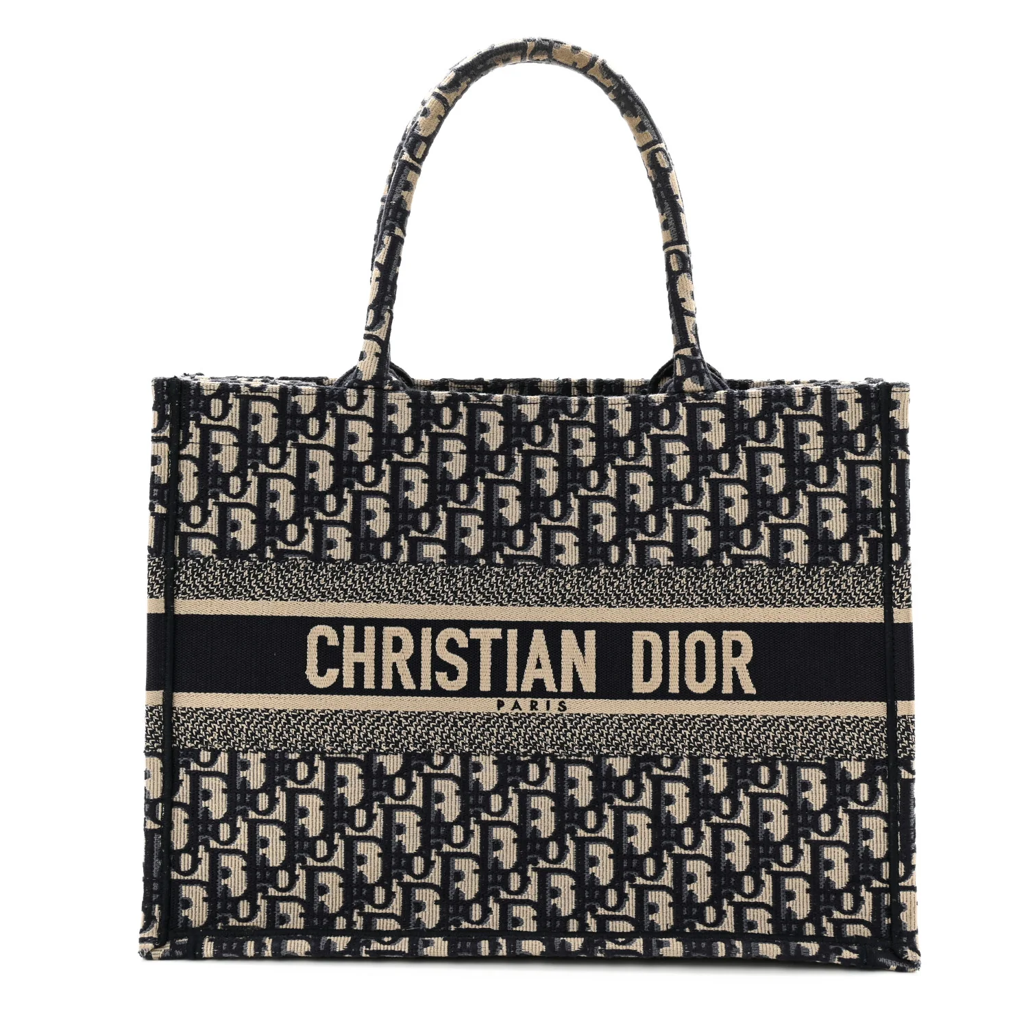Oblique Medium Book Tote Blue Multicolor