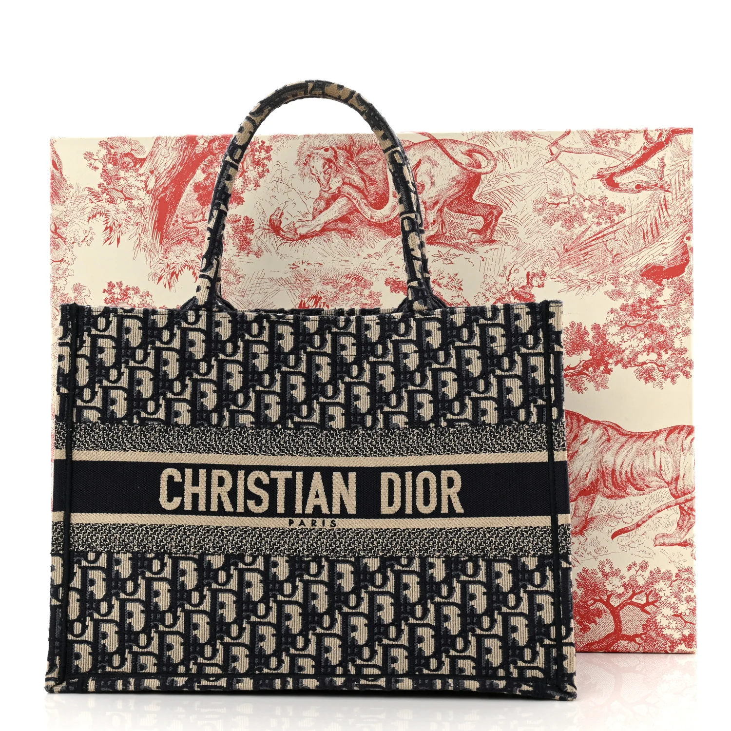 Oblique Medium Book Tote Blue Multicolor - Image 11