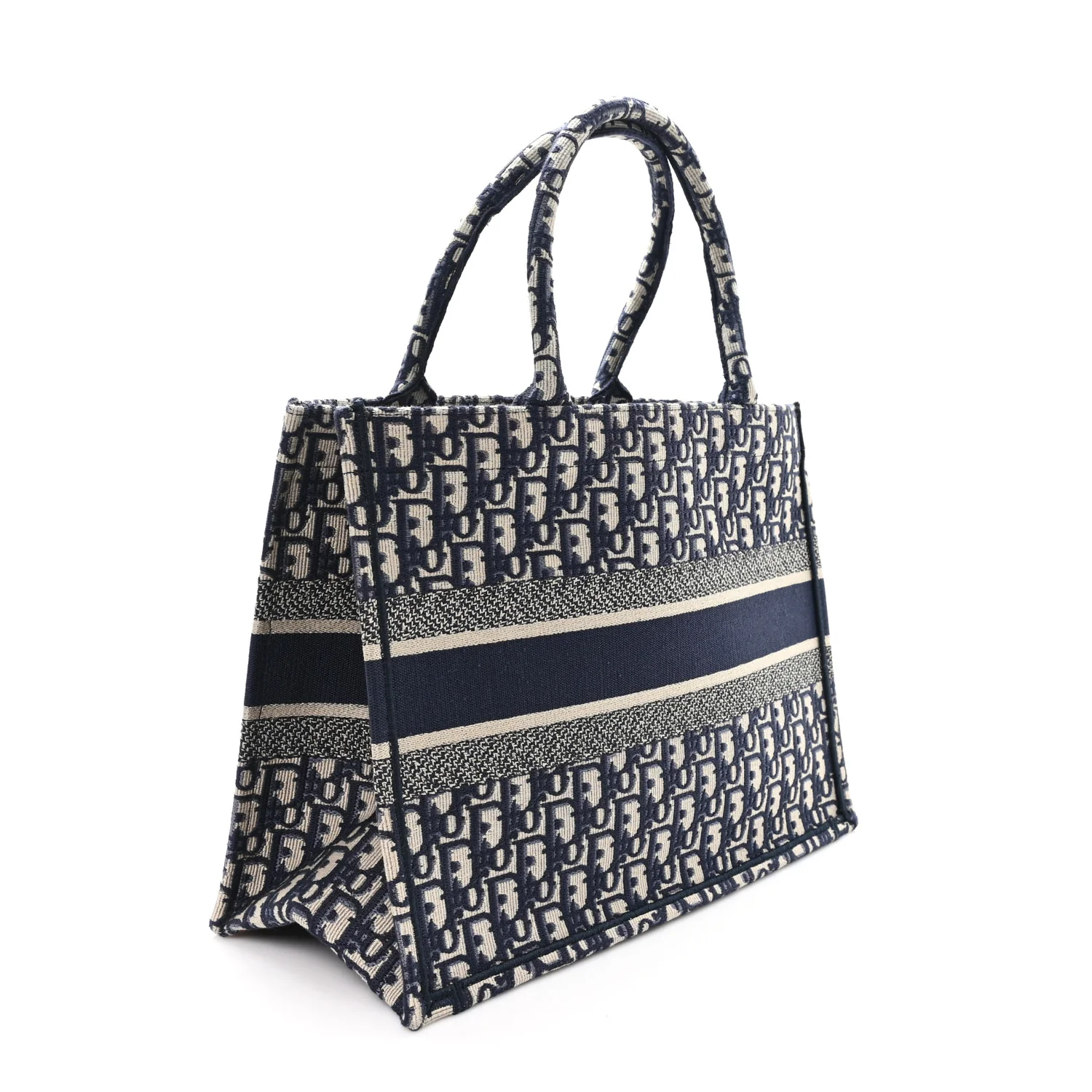 Oblique Medium Book Tote Blue Multicolor - Image 3