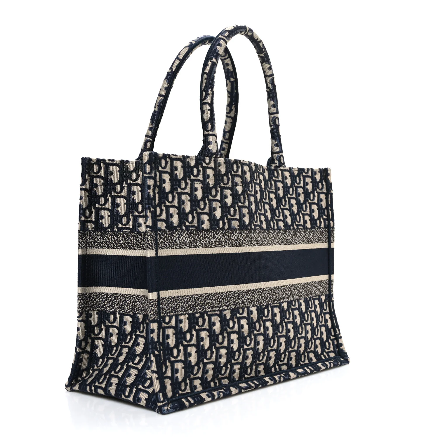 Oblique Medium Book Tote Blue Multicolor - Image 3
