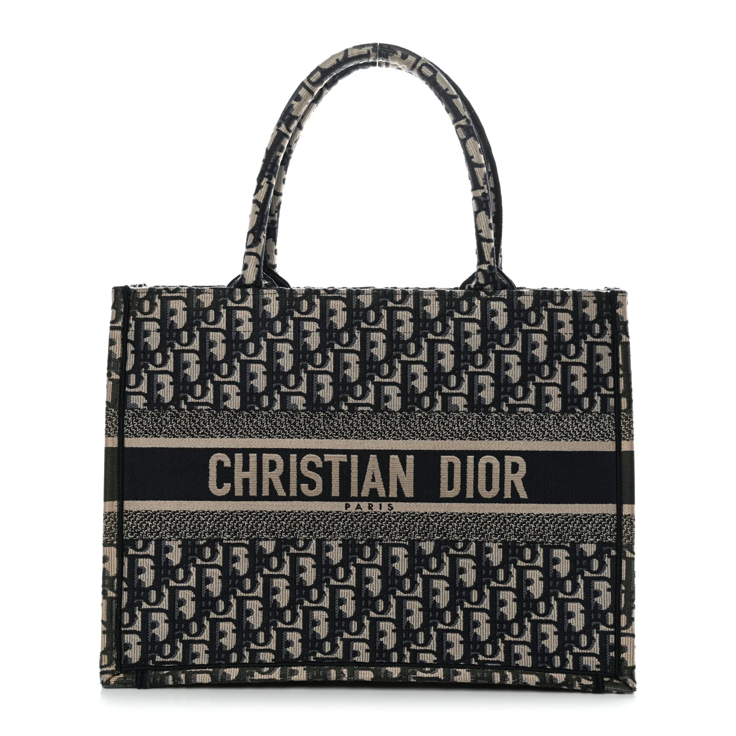 Oblique Medium Book Tote Blue Multicolor