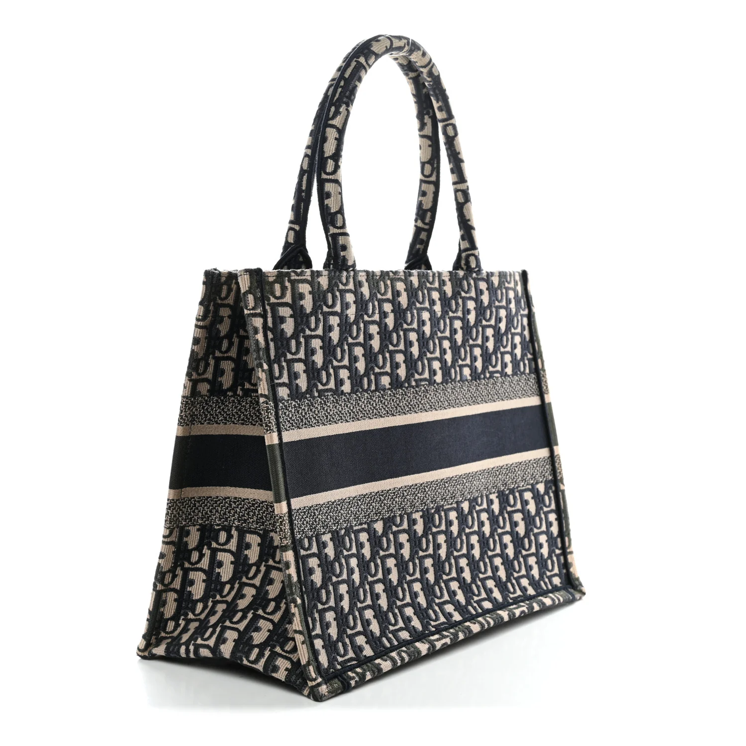 Oblique Medium Book Tote Blue Multicolor - Image 3