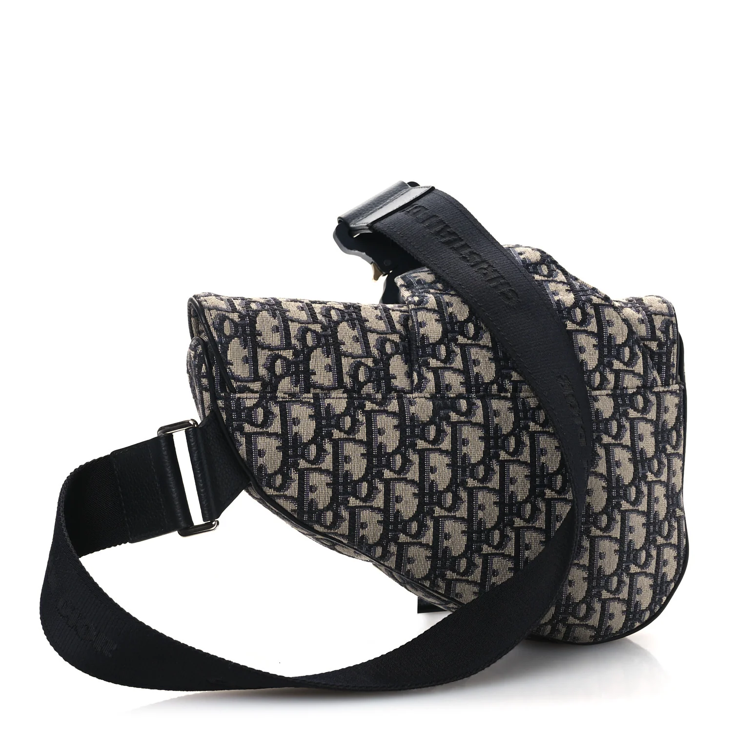 Oblique Mens Saddle Bag Blue - Image 3