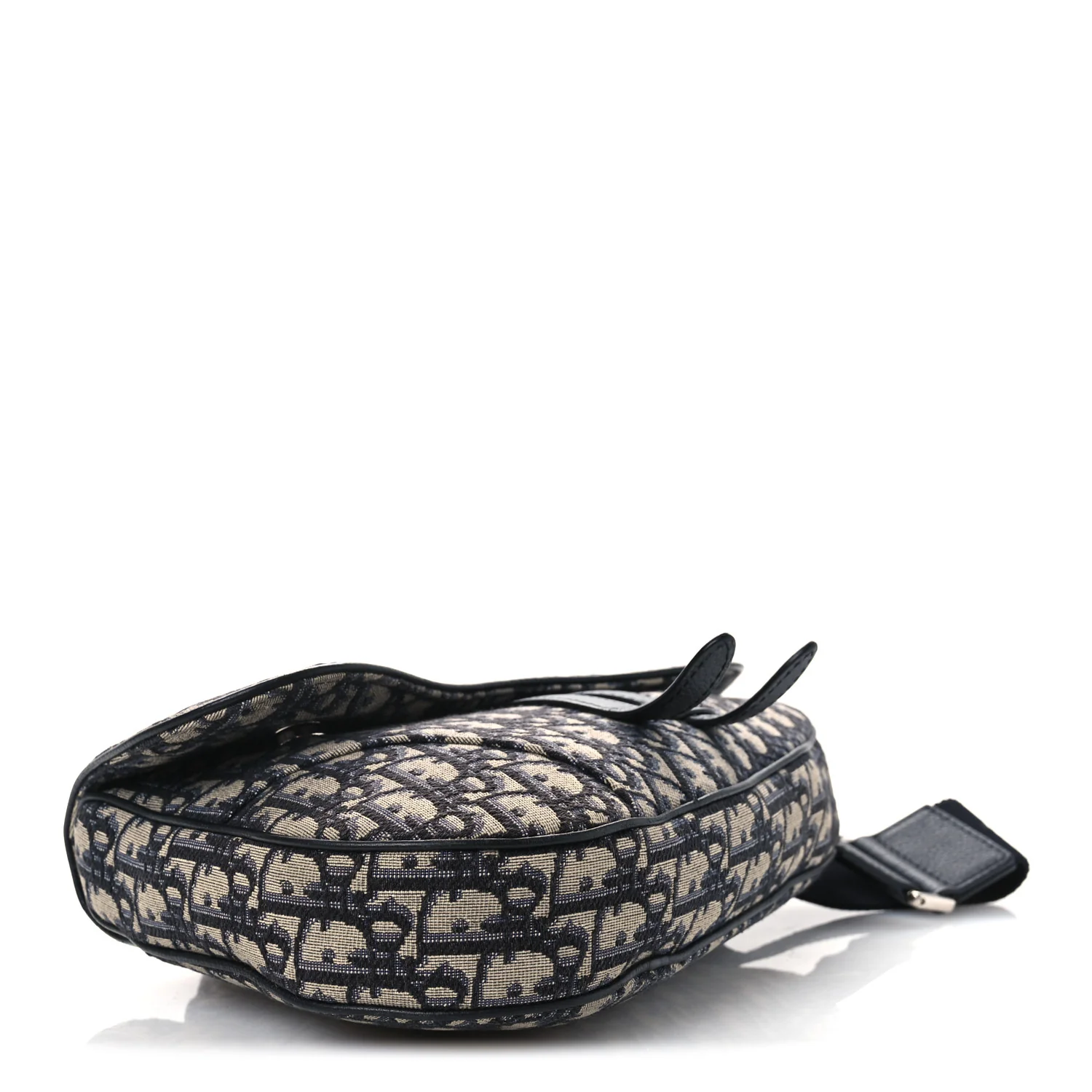 Oblique Mens Saddle Bag Blue - Image 4