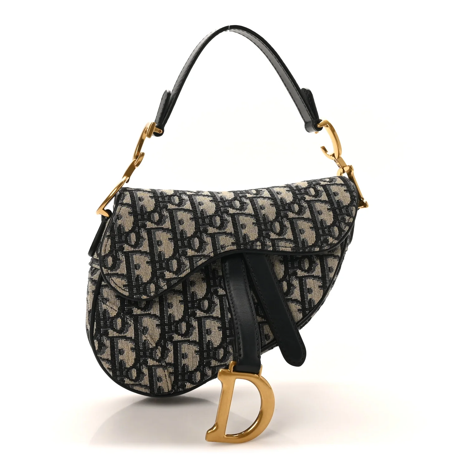 Oblique Mini Saddle Bag Blue
